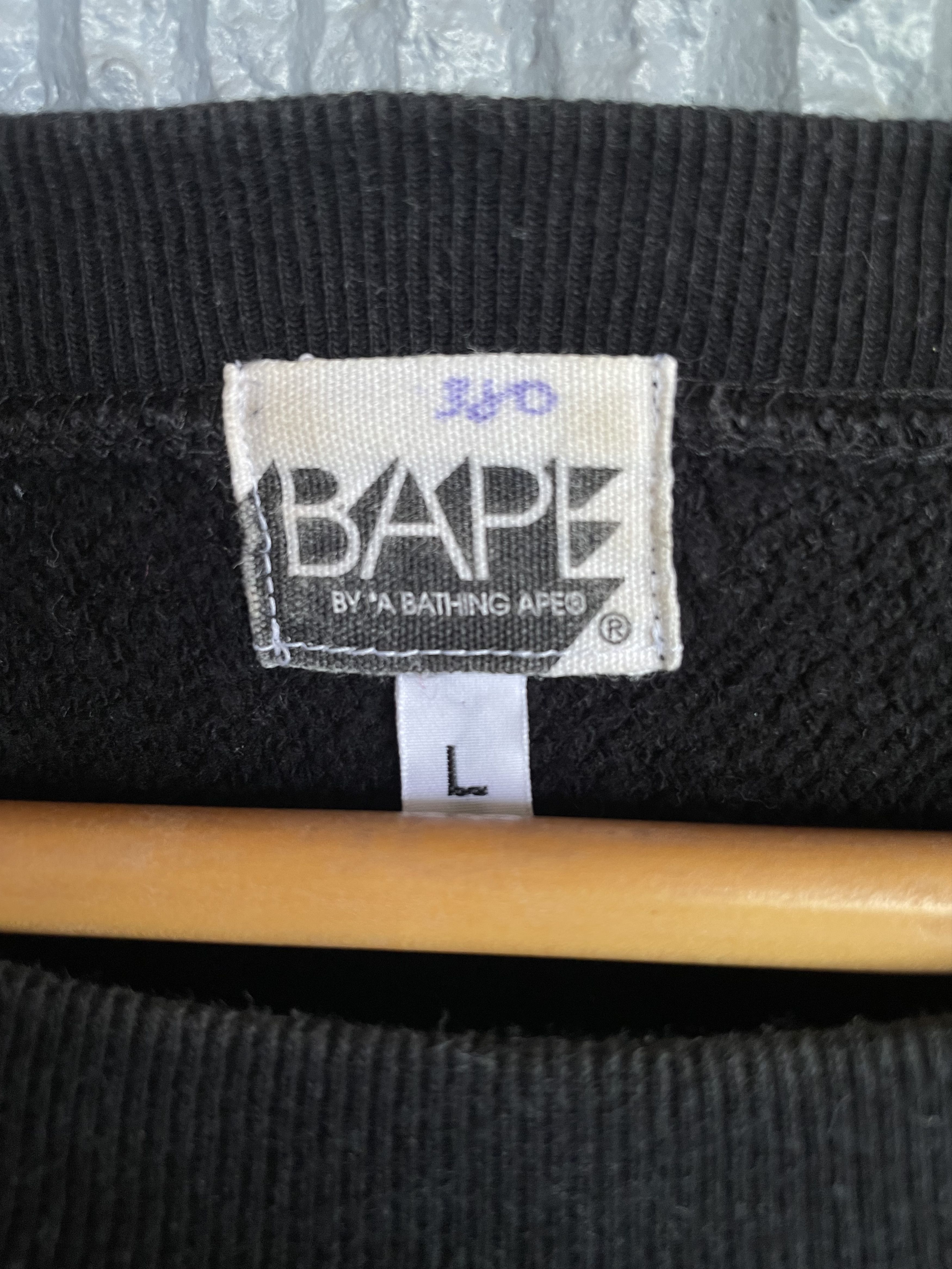 Bape OG Bapesta Ape Head Crewneck Size US L / EU 52-54 / 3 - 6 Thumbnail
