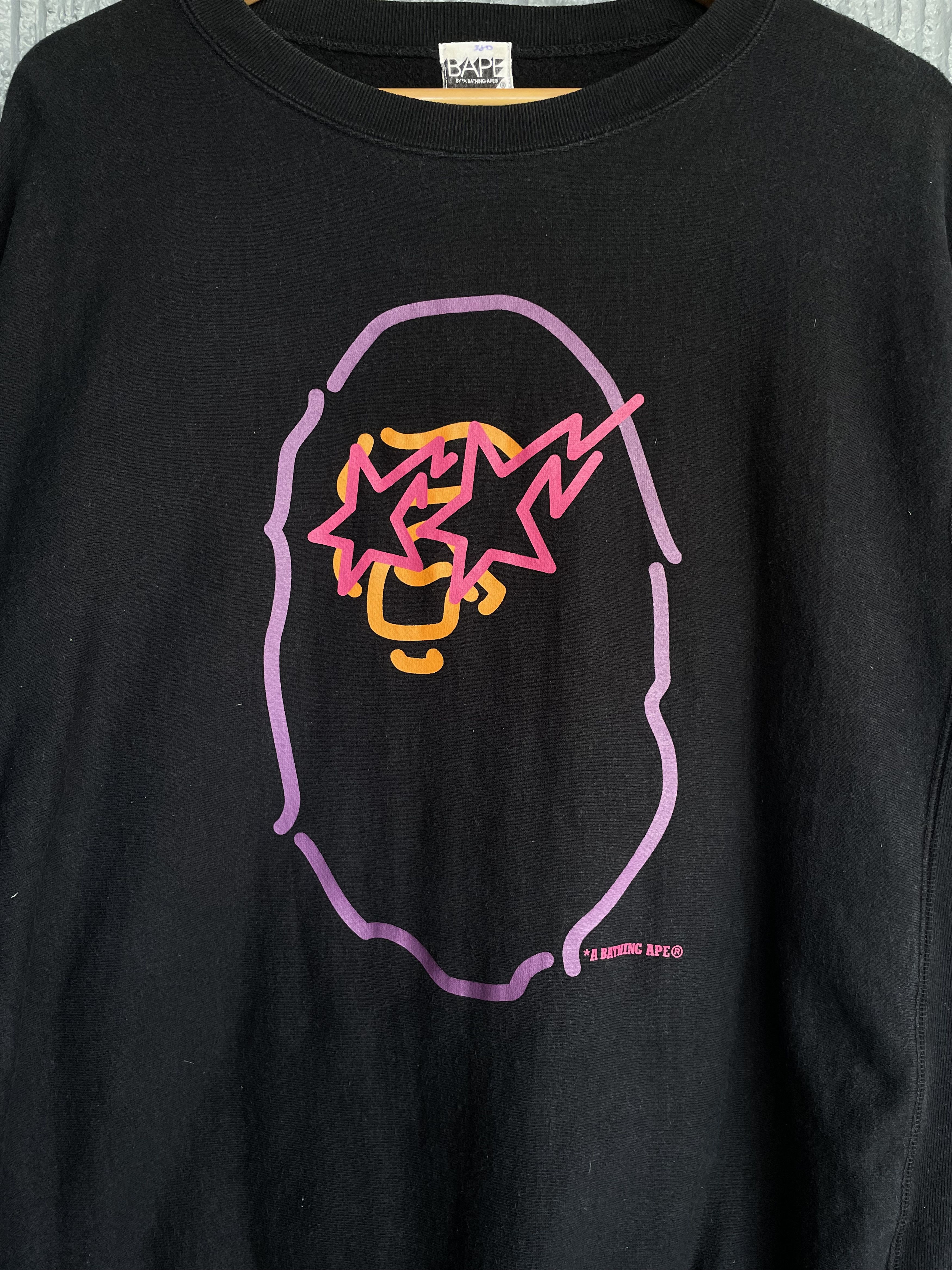 Bape OG Bapesta Ape Head Crewneck Size US L / EU 52-54 / 3 - 3 Thumbnail