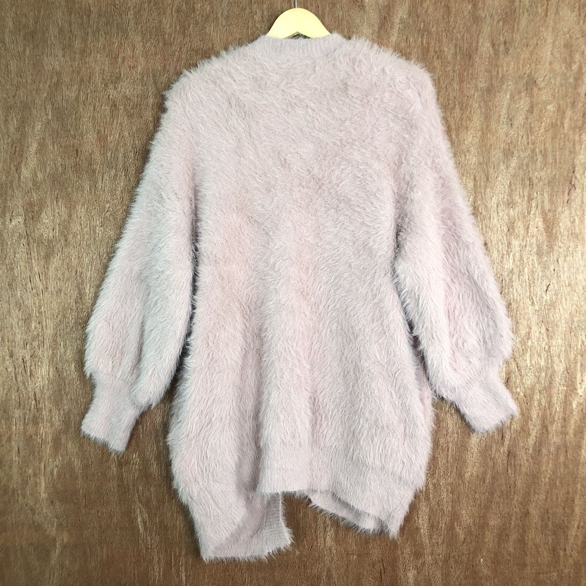 Aran Isles Knitwear GU Japan Light pink Cardigan Mohair soft fur Knitwear Size US L / EU 52-54 / 3 - 10 Thumbnail