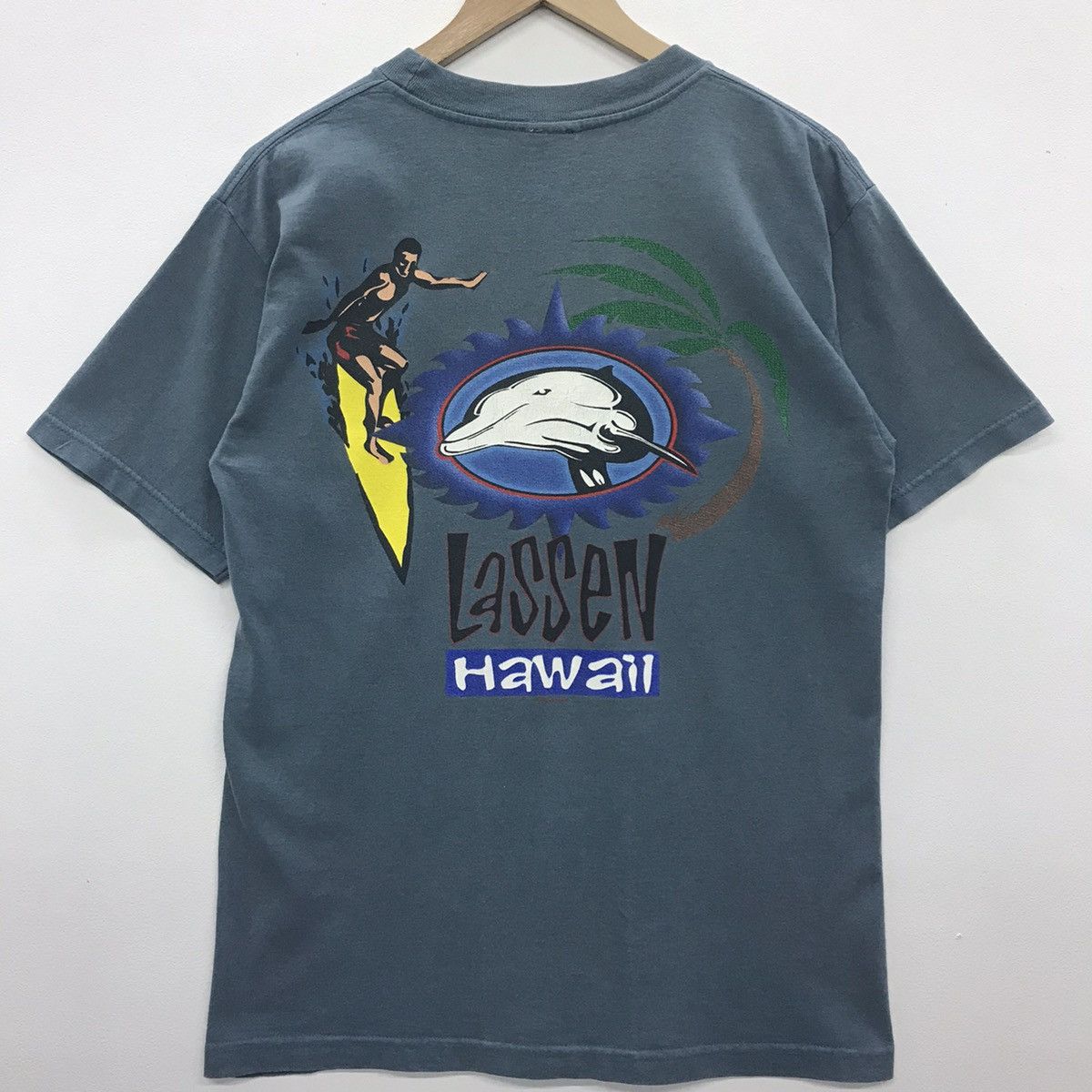 Japanese Brand Rare!! Lassen Hawaii Surfing Japanese Brand Tee Size US M / EU 48-50 / 2 - 5 Thumbnail