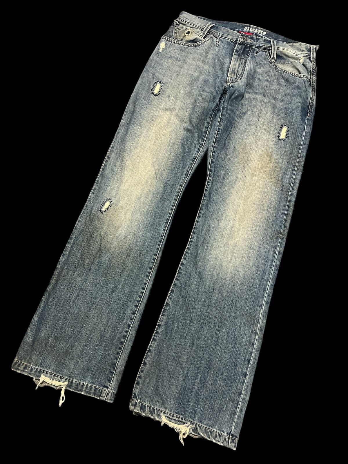 Japanese Brand FLARED🔥PARASUCO DISTRESSED DENIM PANT Size US 32 / EU 48 - 5 Thumbnail
