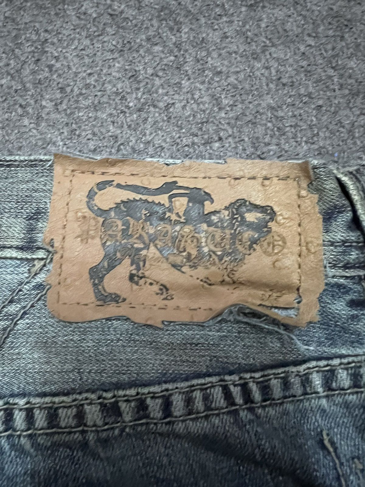 Japanese Brand FLARED🔥PARASUCO DISTRESSED DENIM PANT Size US 32 / EU 48 - 8 Thumbnail