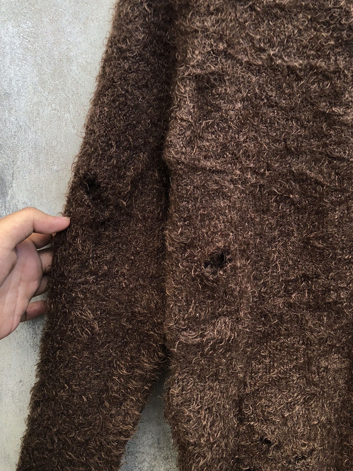 Hysteric Glamour × If Six Was Nine × Japanese Brand Distressed Mohair Rashkafille Knitted Grunge Japan Style Size US M / EU 48-50 / 2 - 4 Thumbnail