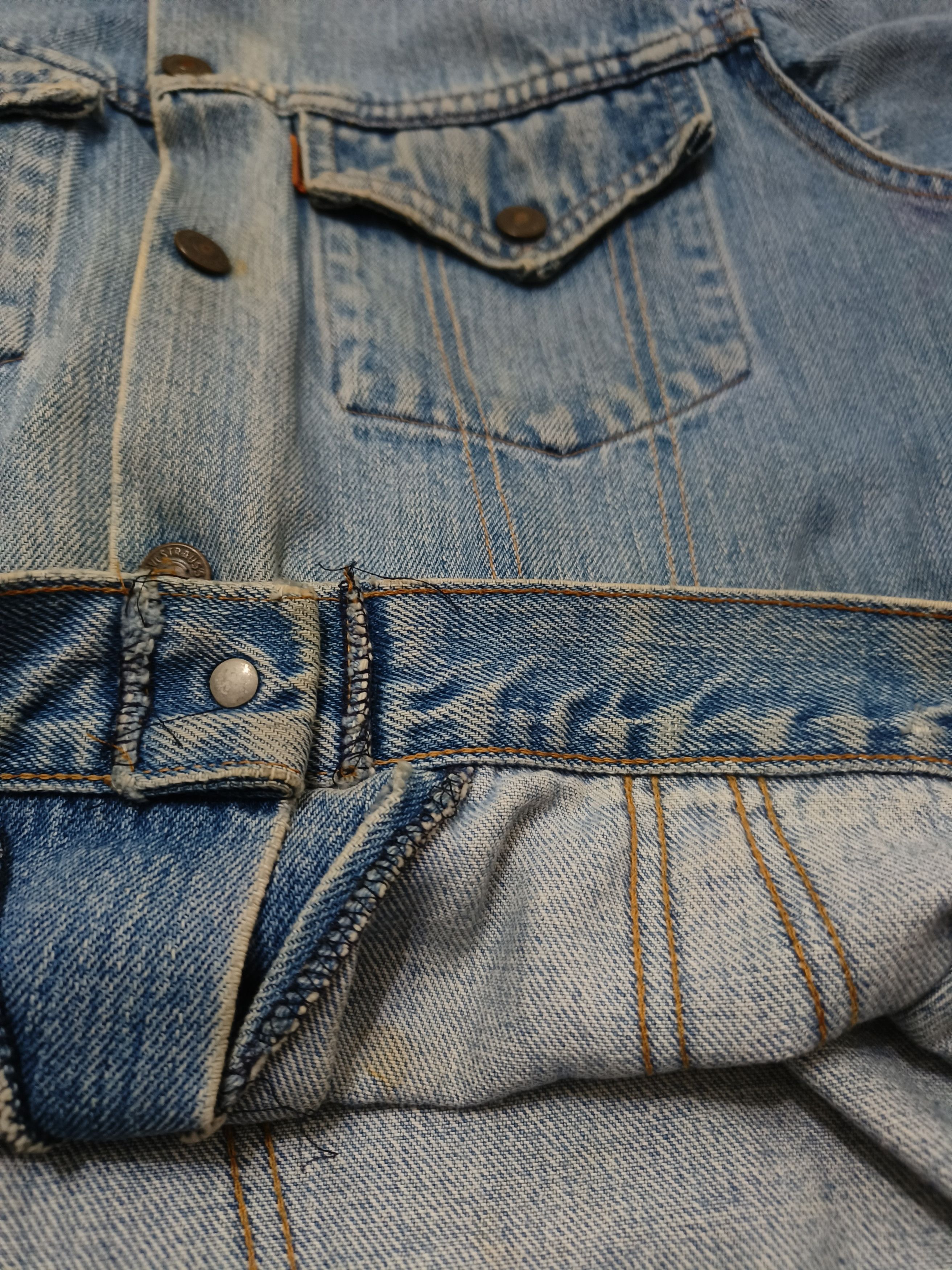 Levi's Vintage 70s Levi's 70705 0317 Orange Tab USA Denim Jacket Size US XS / EU 42 / 0 - 7 Thumbnail