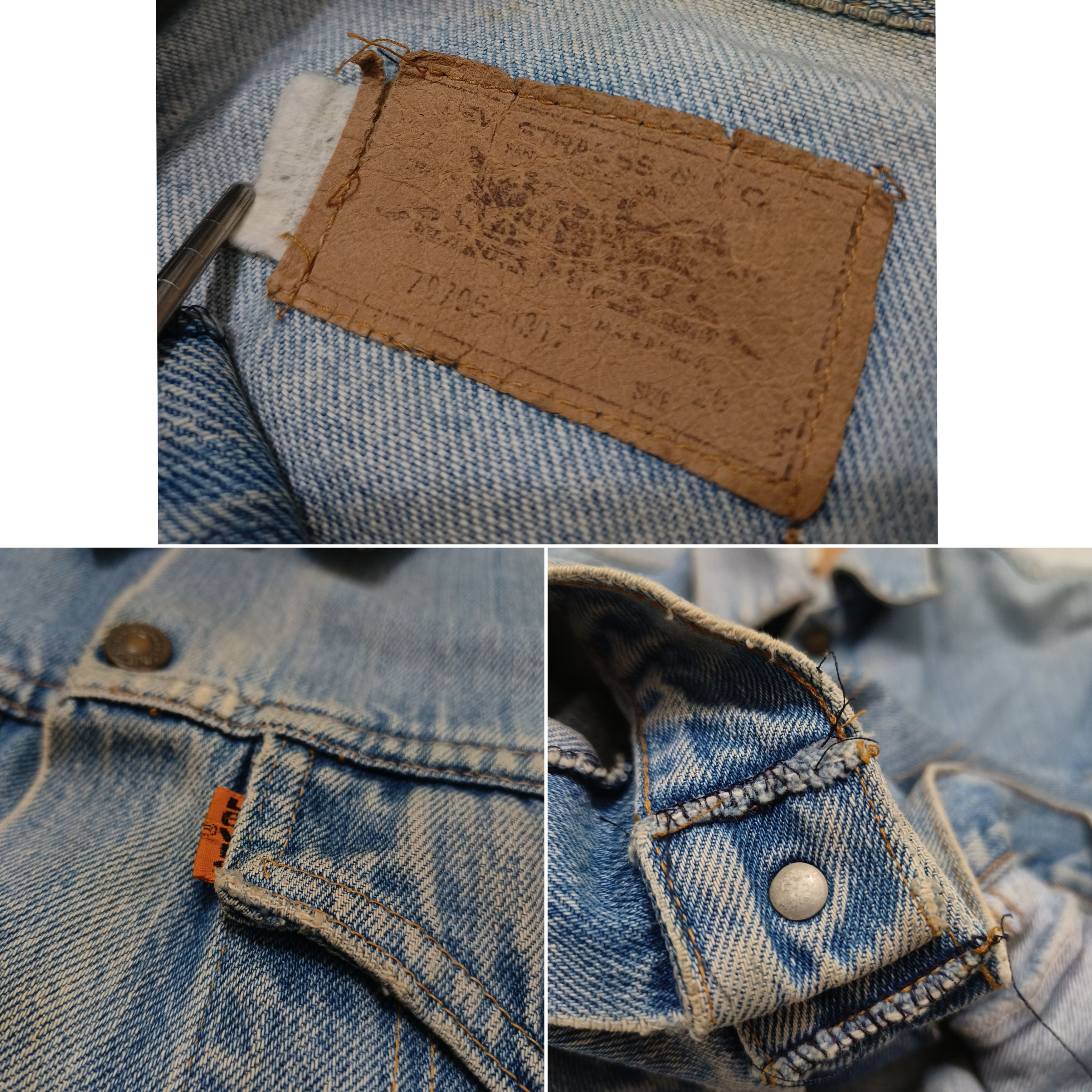 Levi's Vintage 70s Levi's 70705 0317 Orange Tab USA Denim Jacket Size US XS / EU 42 / 0 - 9 Thumbnail