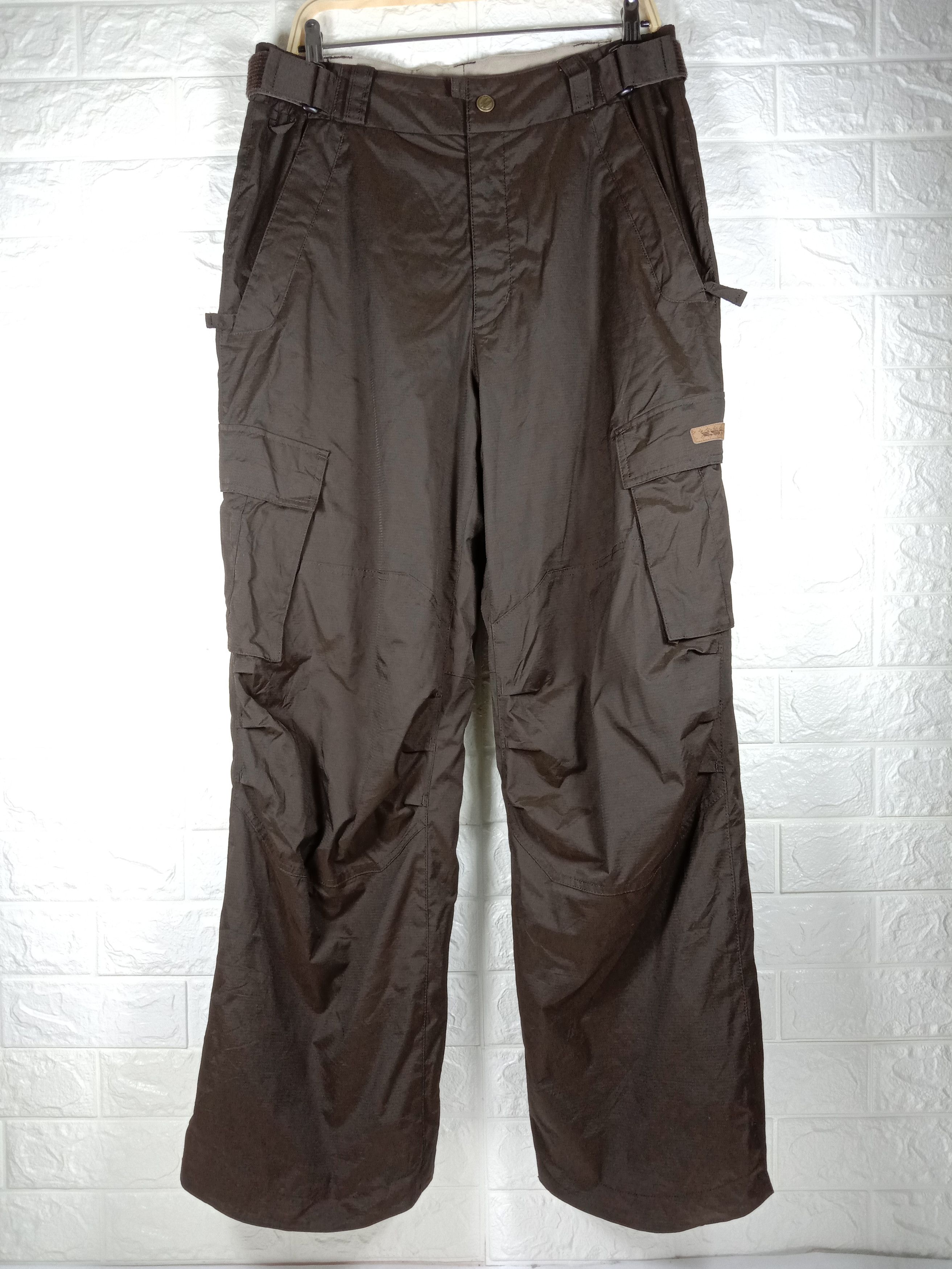 image of Outdoor Life x Ski Vintage Estivo Snowboarding Suits Multipocket Cargo Pants in Brown (Size 34)