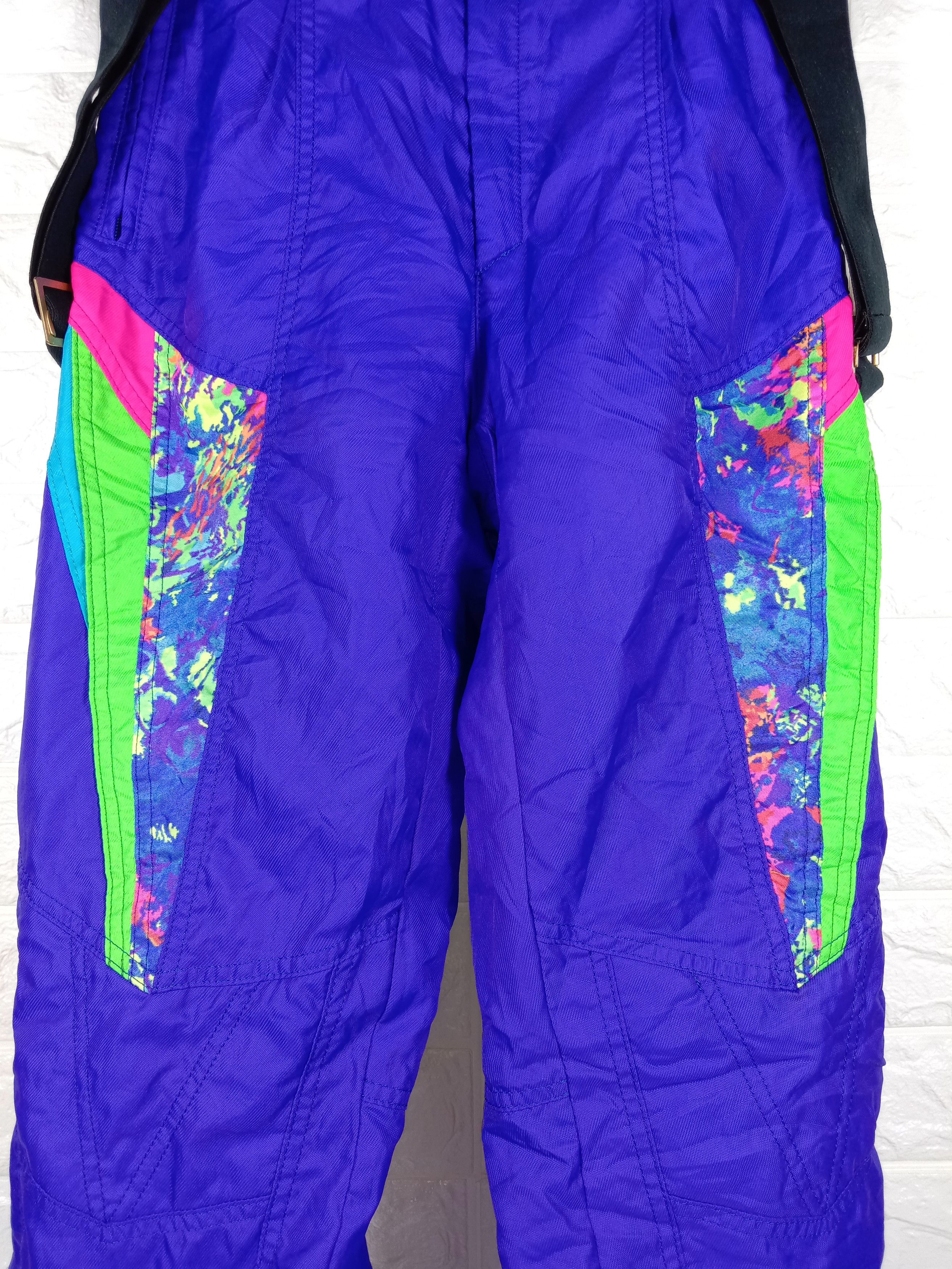 Ellesse Vintage Ellesse Ski Jumpsuit Overalls Multicolour Pants Size US 33 - 3 Thumbnail