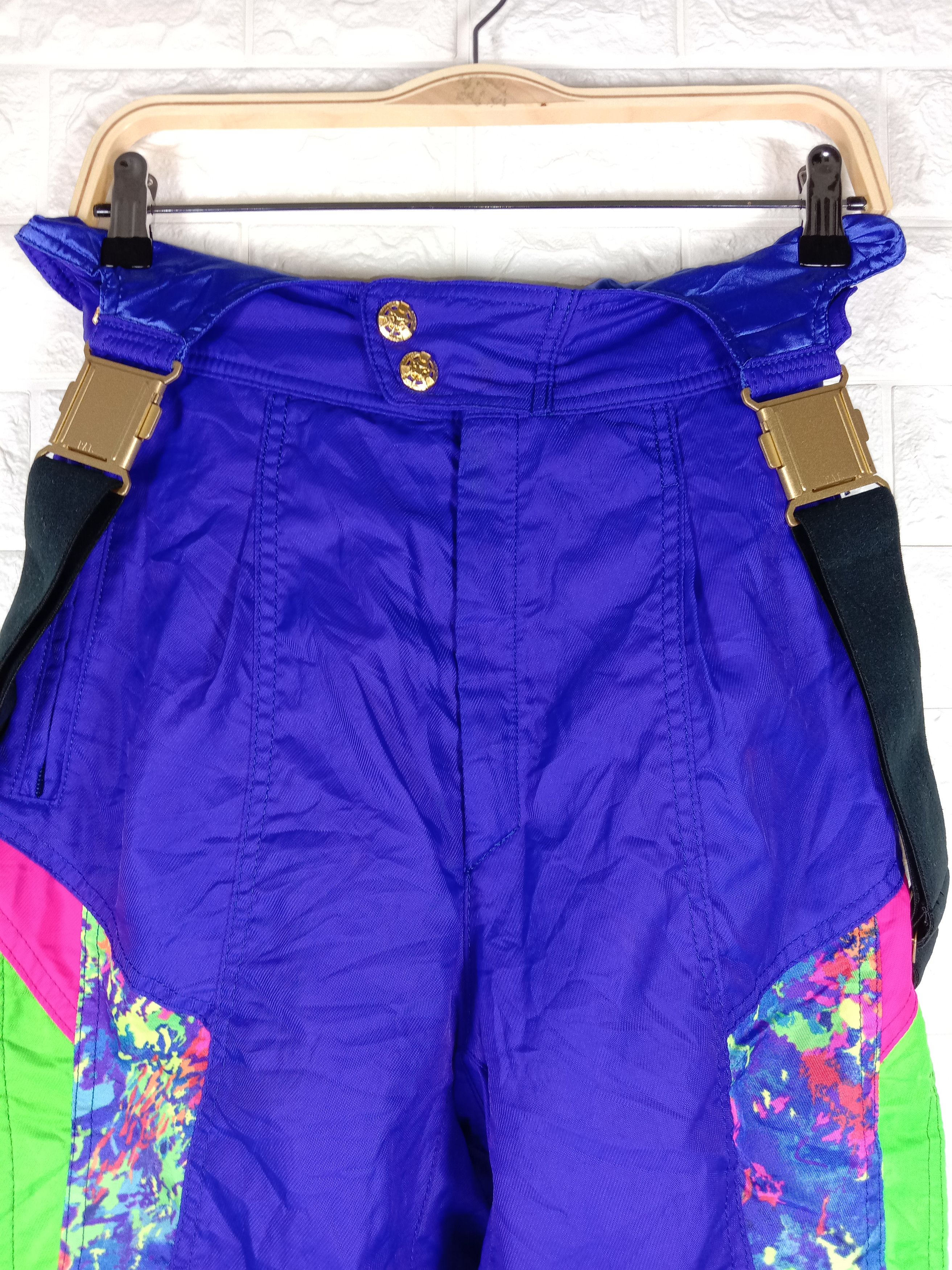 Ellesse Vintage Ellesse Ski Jumpsuit Overalls Multicolour Pants Size US 33 - 2 Thumbnail