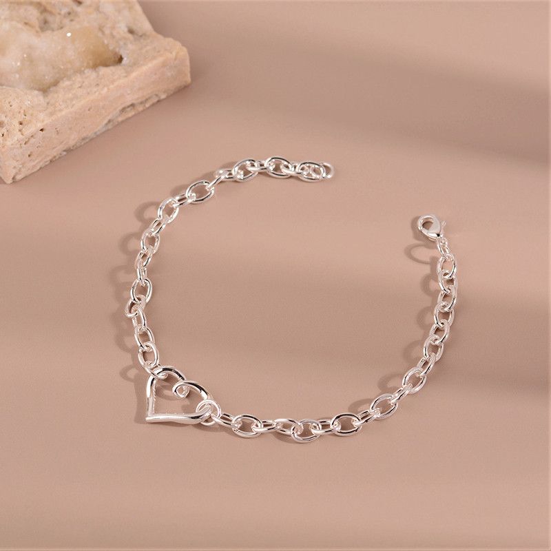 Jewelry Hollow Love Heart Bracelet Size ONE SIZE - 2 Thumbnail