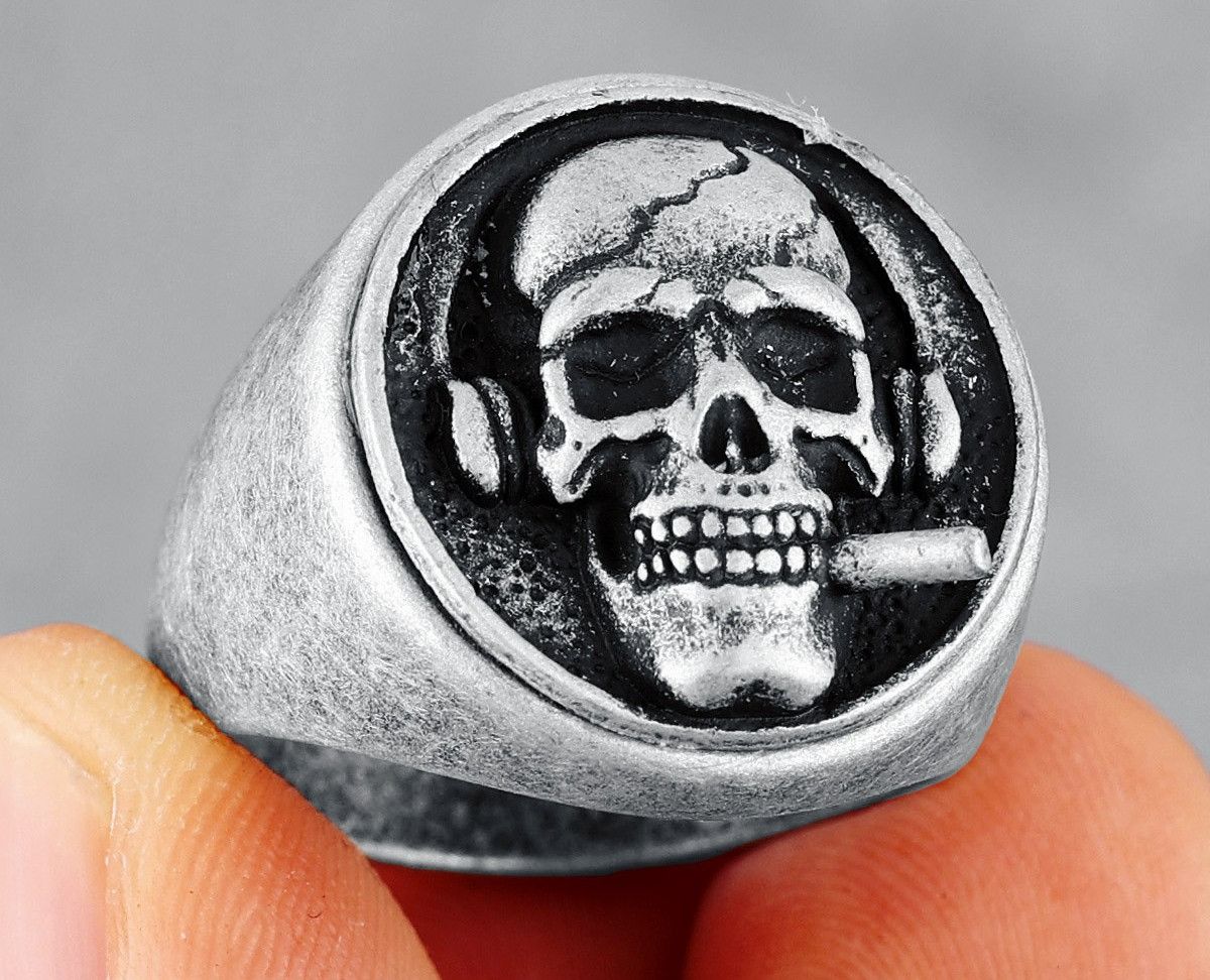Jewelry 316L Stainless Steel Smokers Ring Size ONE SIZE - 2 Thumbnail