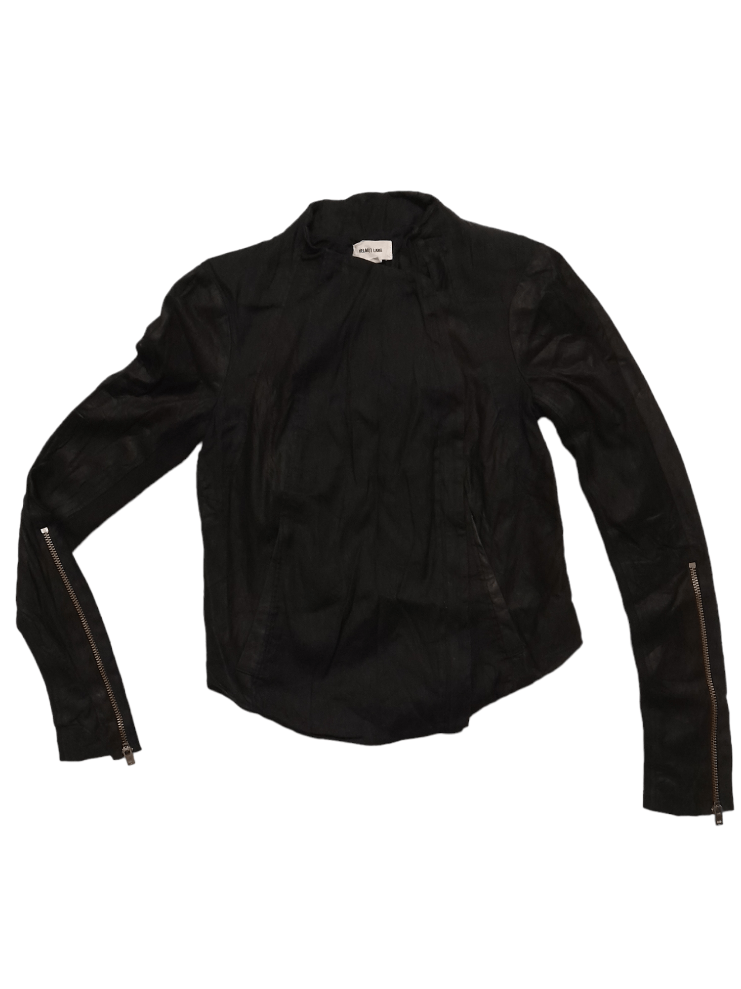 Helmut Lang HELMUT LANG Sheep Leather Women Jacket (S85) Size XXS / US 00 / IT 34 - 1 Thumbnail