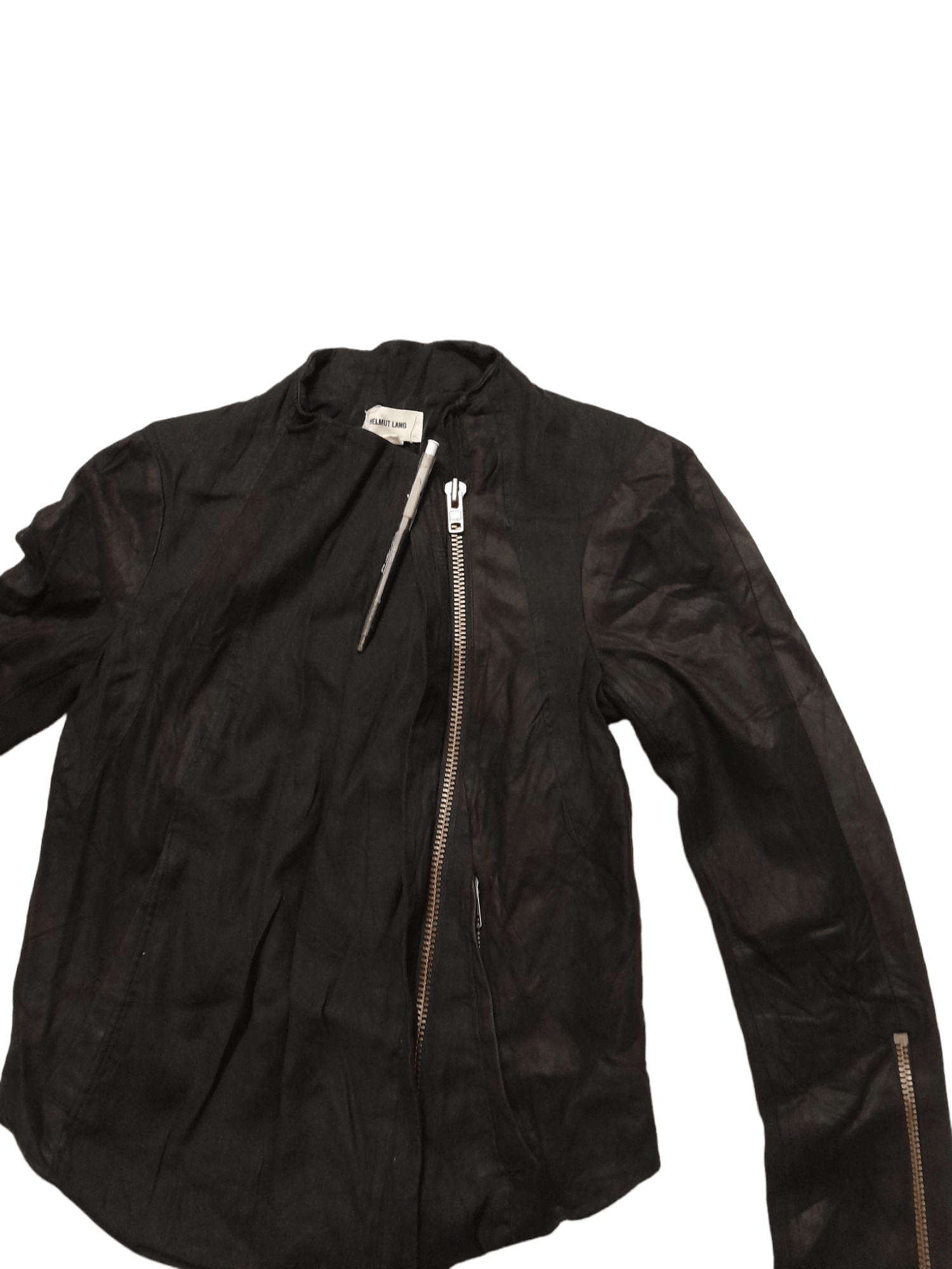 Helmut Lang HELMUT LANG Sheep Leather Women Jacket (S85) Size XXS / US 00 / IT 34 - 4 Thumbnail