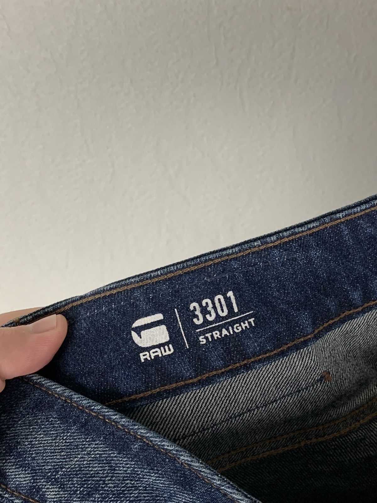 G-Star G-Star Raw 3301 Straight Dark Blue Jeans Y2K Men 34 x 34 Size US 34 / EU 50 - 14 Thumbnail