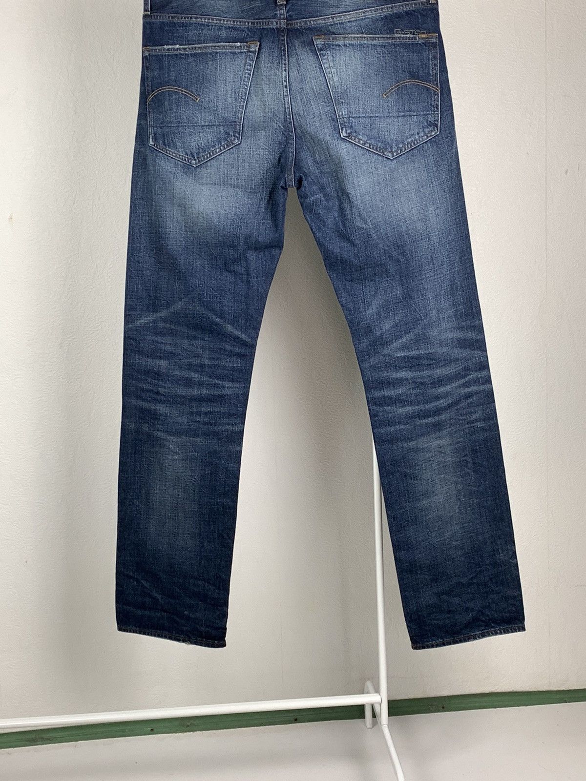 G-Star G-Star Raw 3301 Straight Dark Blue Jeans Y2K Men 34 x 34 Size US 34 / EU 50 - 9 Thumbnail