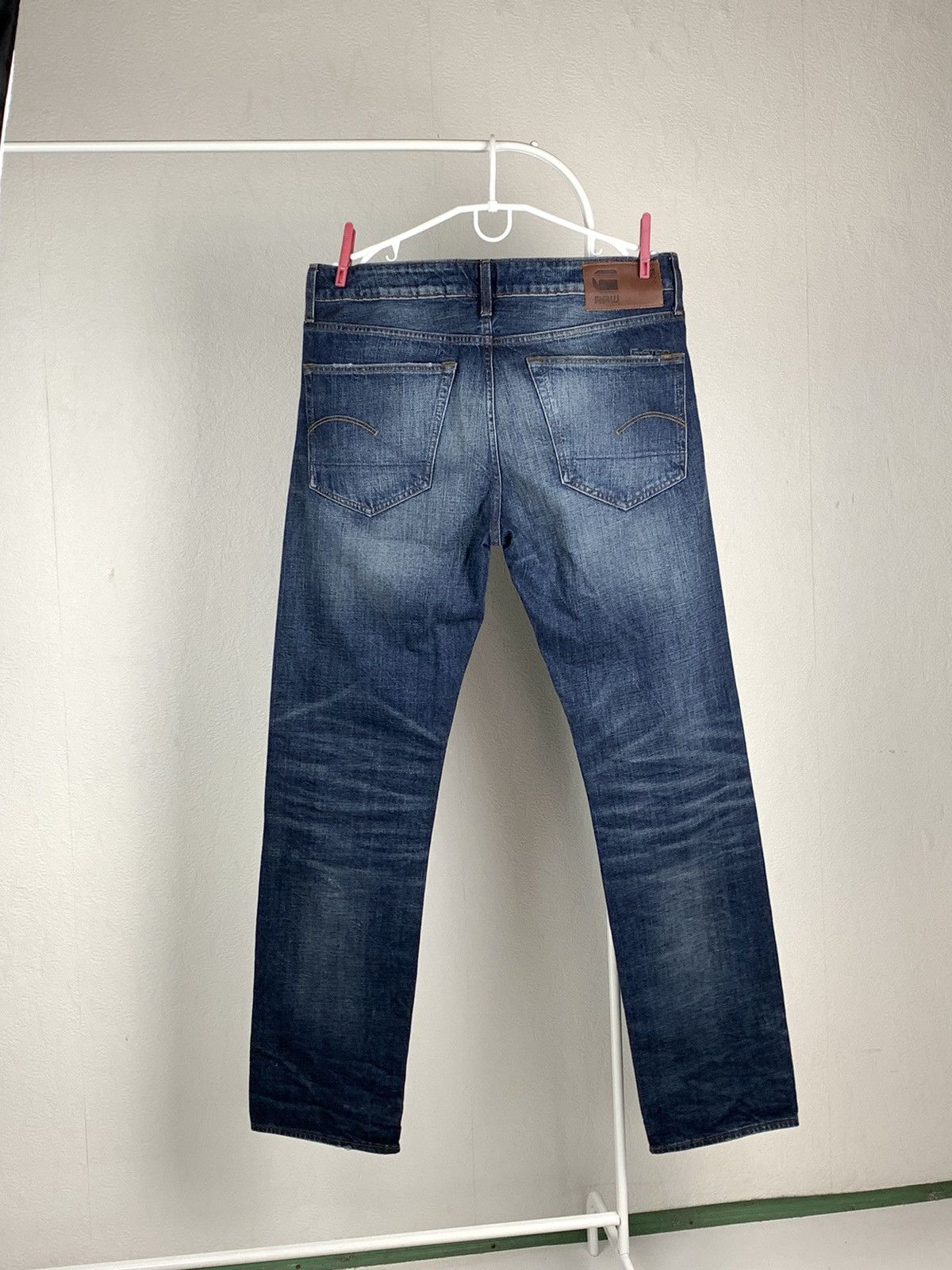 G-Star G-Star Raw 3301 Straight Dark Blue Jeans Y2K Men 34 x 34 Size US 34 / EU 50 - 8 Thumbnail