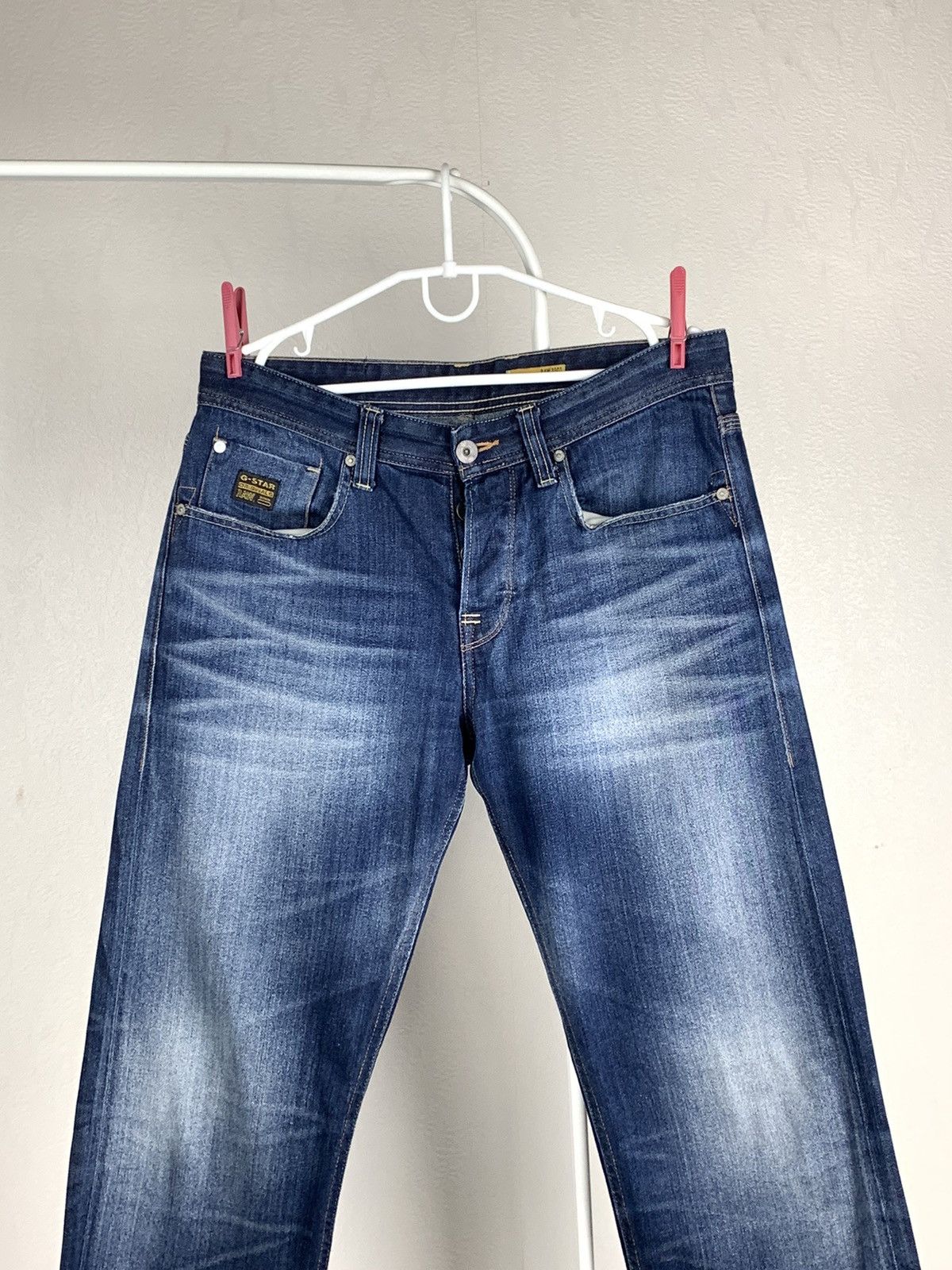 G-Star G-Star Raw 3301 Jeans Men Y2K Washed Style Jeans Size US 33 - 5 Thumbnail