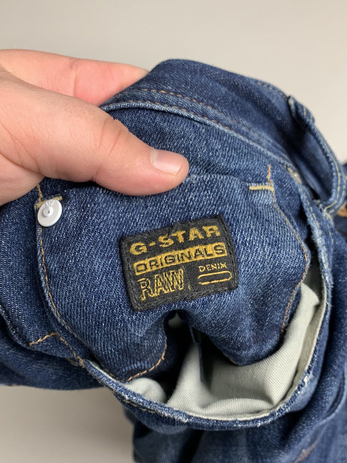 G-Star G-Star Raw 3301 Jeans Men Y2K Washed Style Jeans Size US 33 - 19 Thumbnail