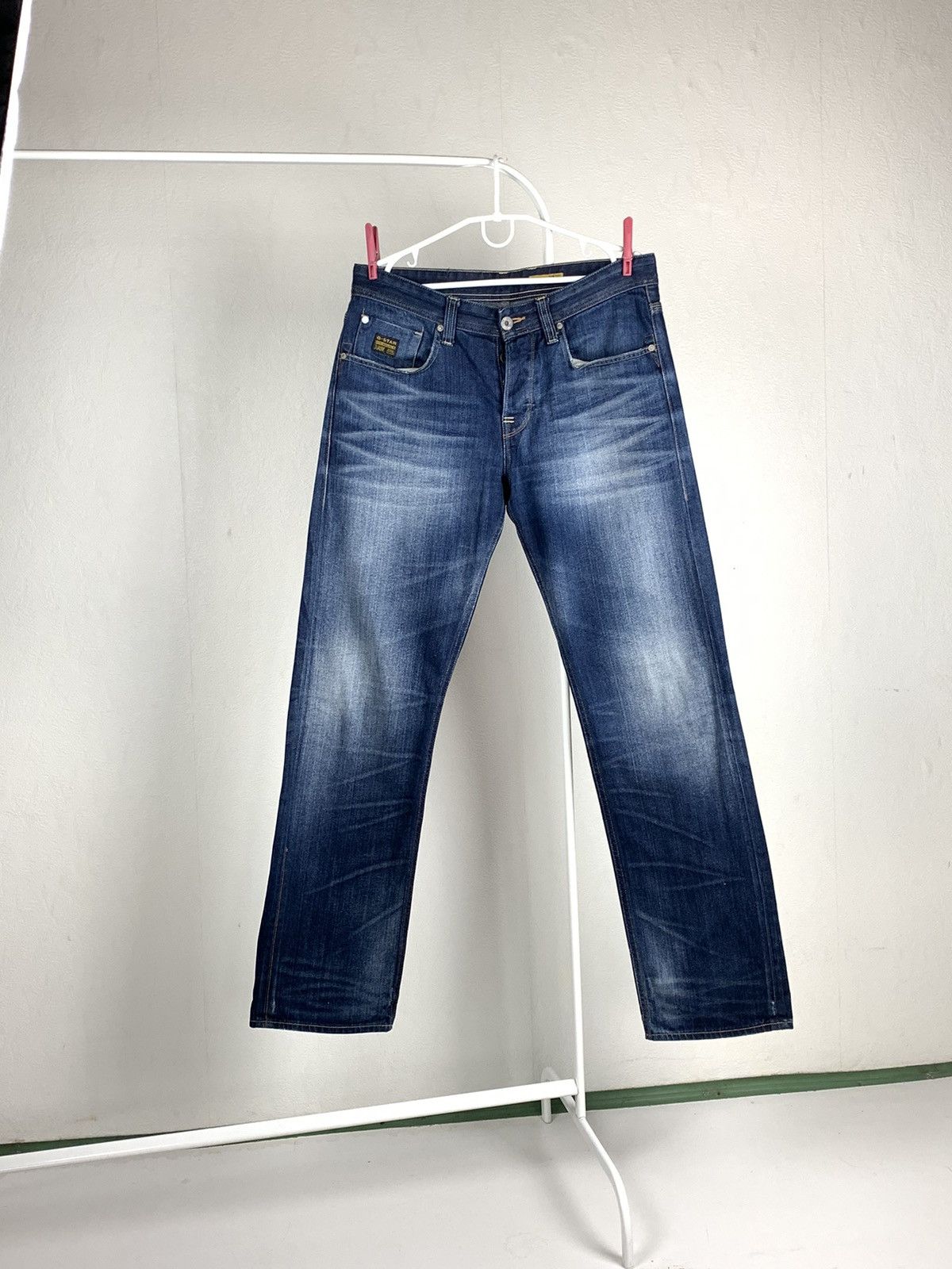 G-Star G-Star Raw 3301 Jeans Men Y2K Washed Style Jeans Size US 33 - 4 Thumbnail