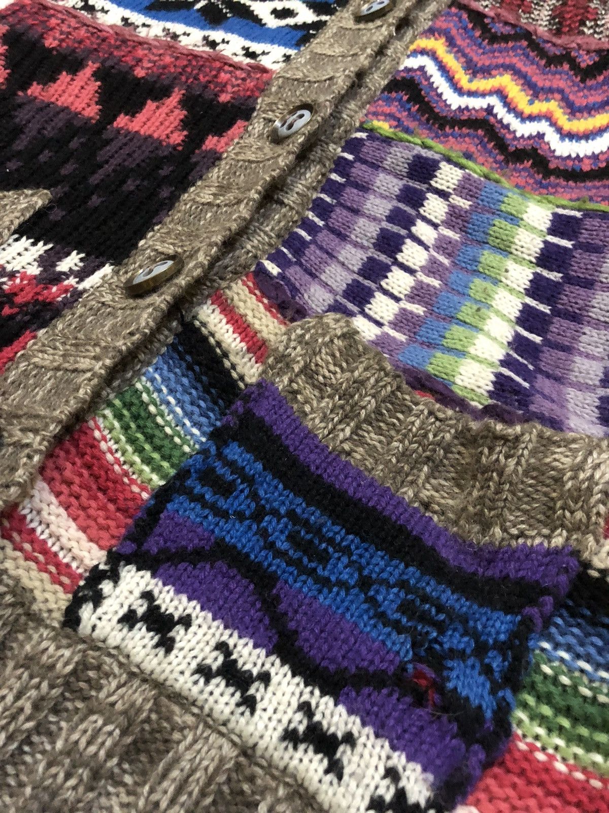 Other RARE multicolour long Knitwear / Cardigan like Coogi Size US M / EU 48-50 / 2 - 6 Thumbnail