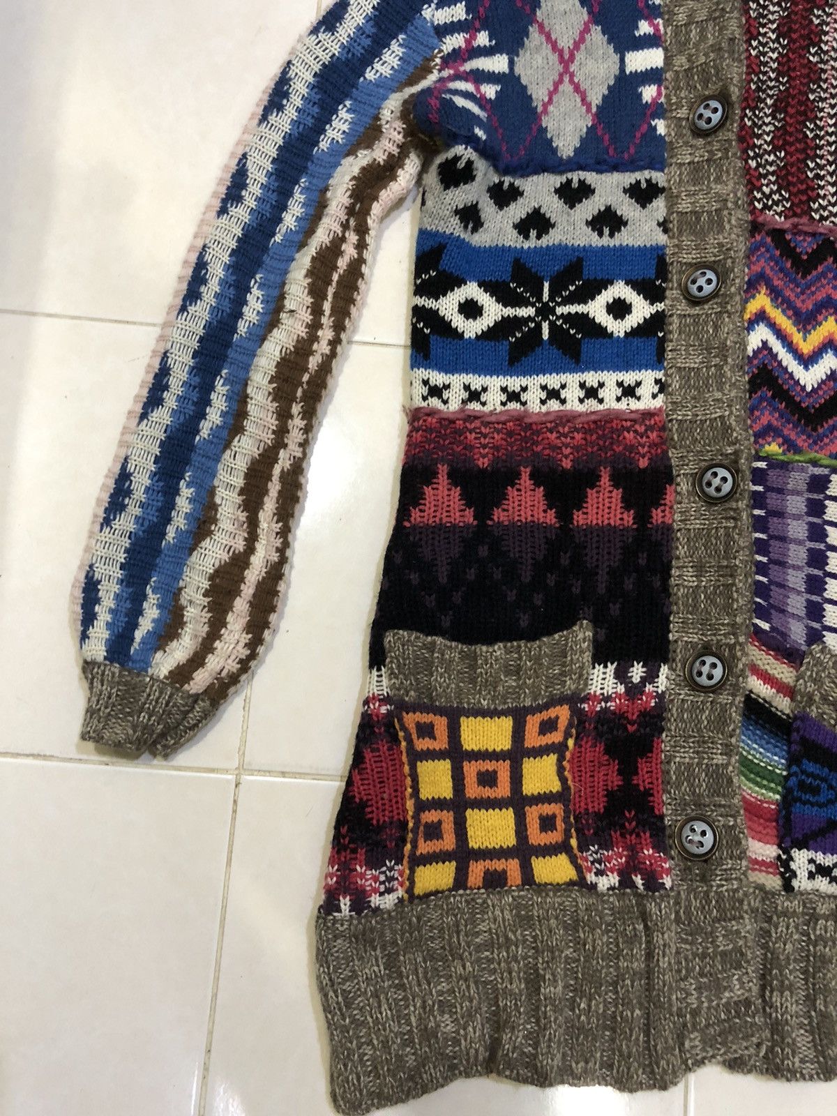 Other RARE multicolour long Knitwear / Cardigan like Coogi Size US M / EU 48-50 / 2 - 4 Thumbnail