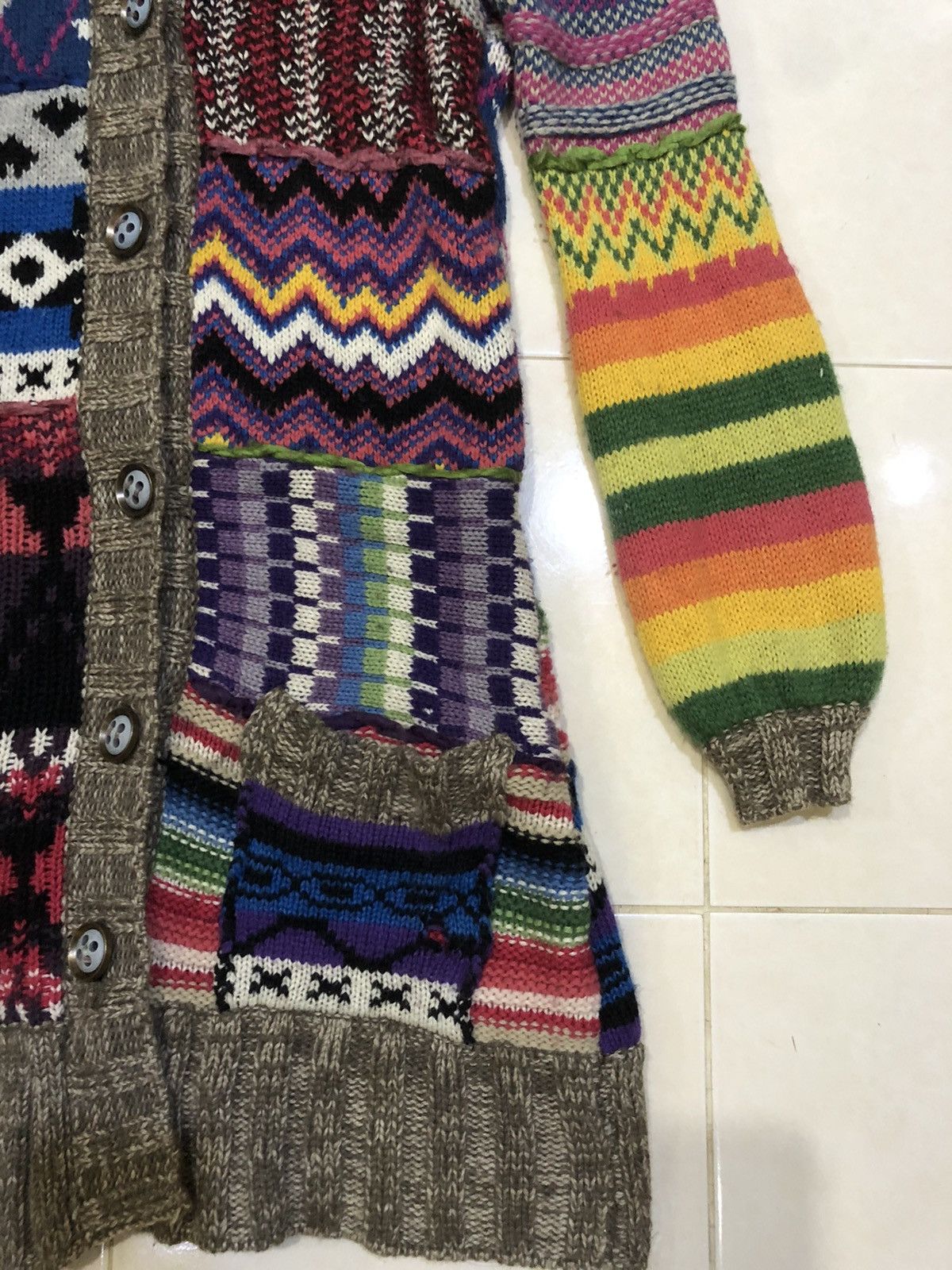 Other RARE multicolour long Knitwear / Cardigan like Coogi Size US M / EU 48-50 / 2 - 3 Thumbnail