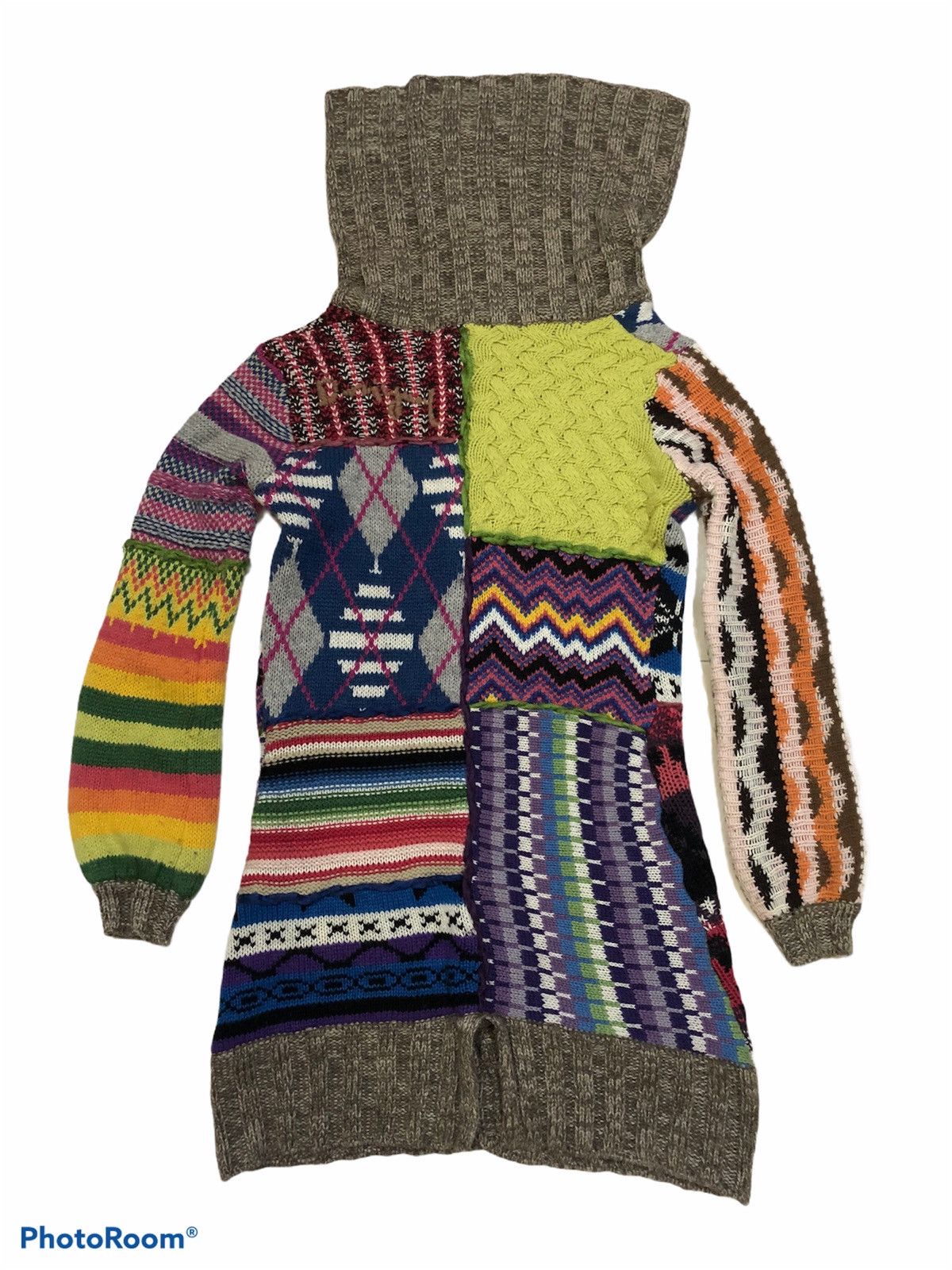 Other RARE multicolour long Knitwear / Cardigan like Coogi Size US M / EU 48-50 / 2 - 2 Thumbnail