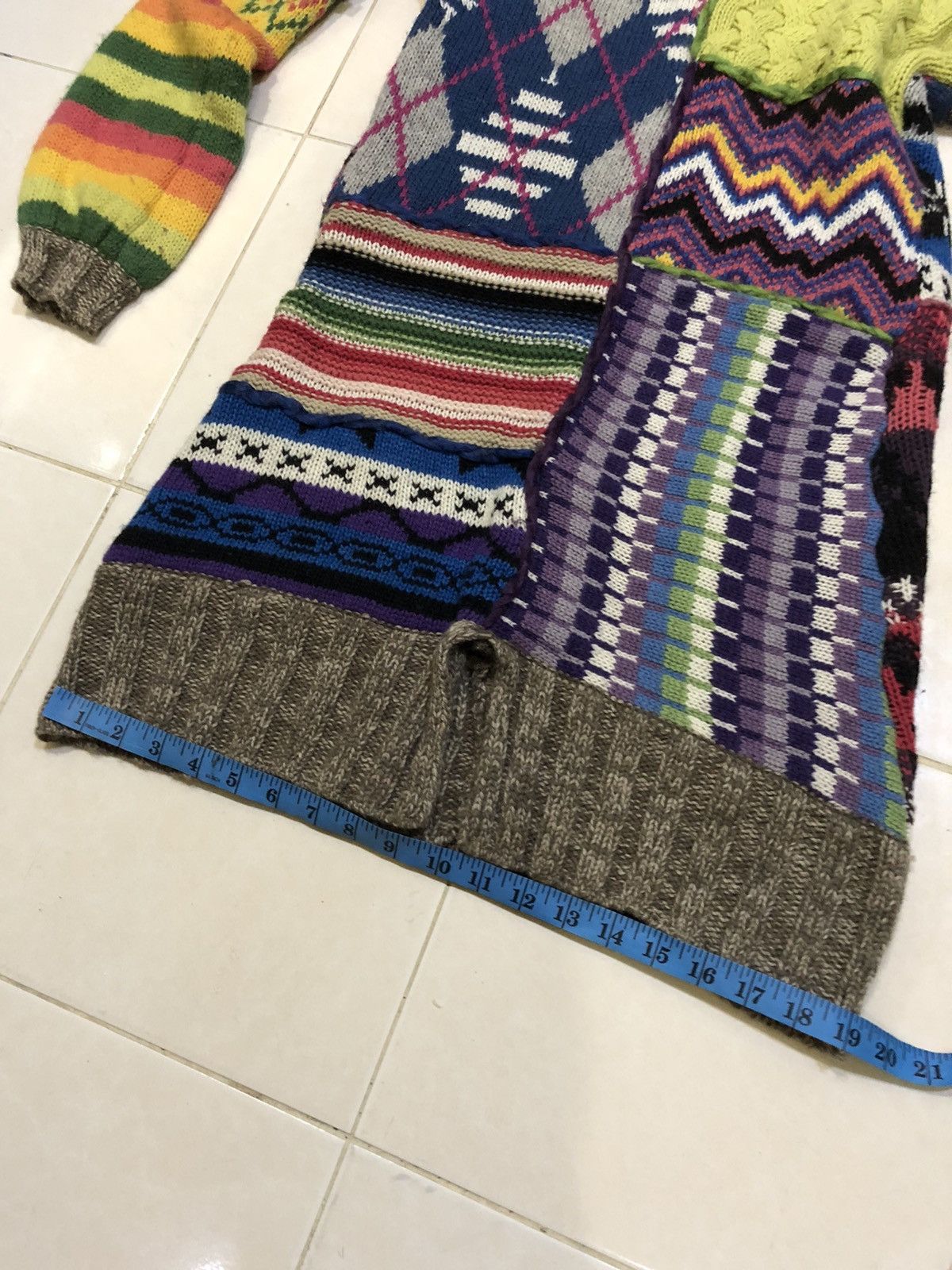 Other RARE multicolour long Knitwear / Cardigan like Coogi Size US M / EU 48-50 / 2 - 19 Thumbnail