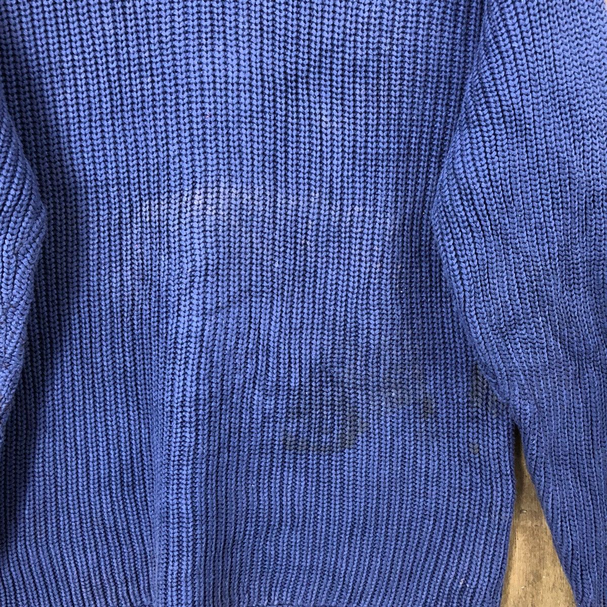 Aran Isles Knitwear Vintage Mr Soro FADED Dark Blue Knitwear sweater #041 Size US L / EU 52-54 / 3 - 8 Thumbnail