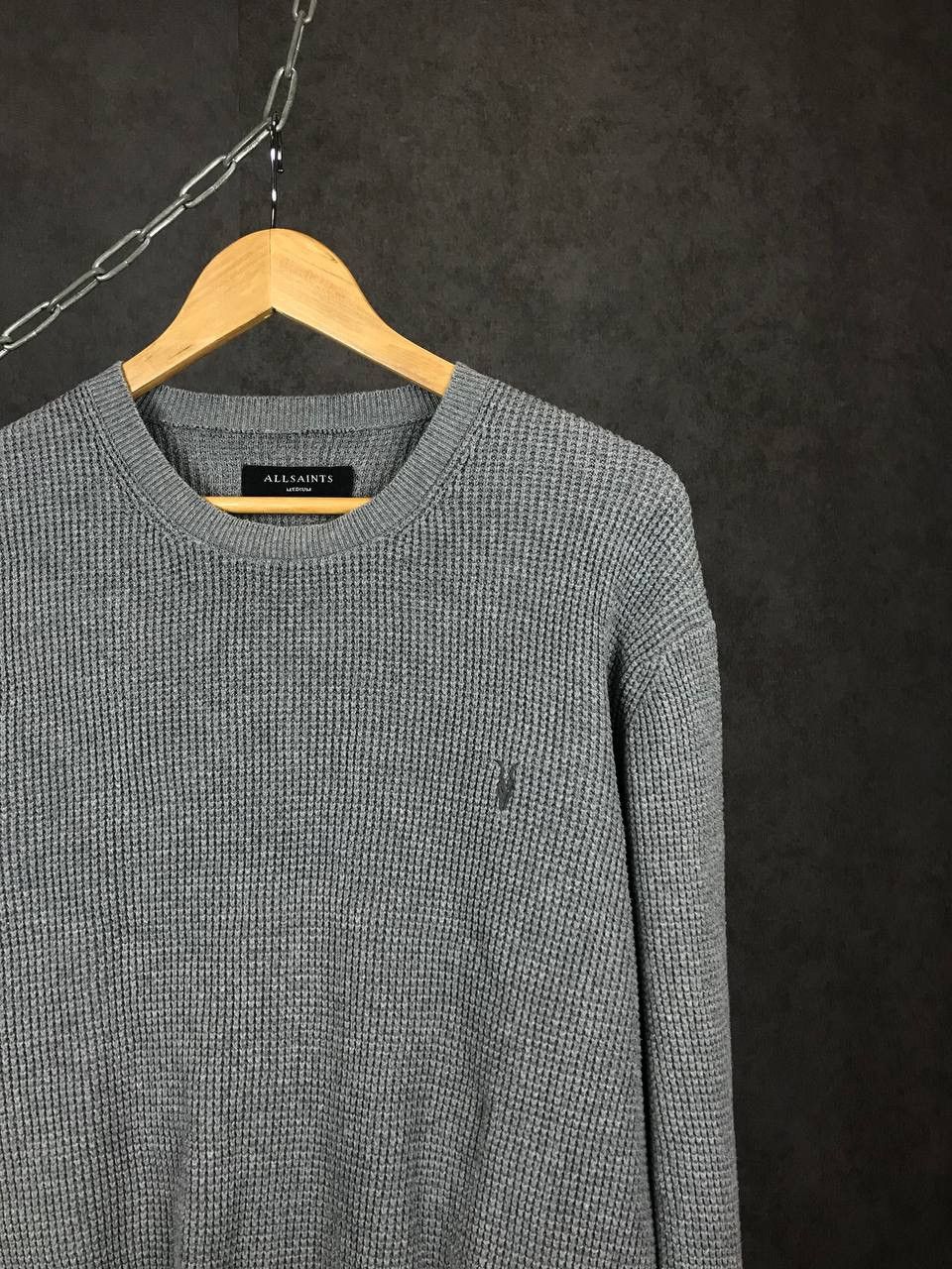 Allsaints Allsaints luxury streetwear gray sweater Size US M / EU 48-50 / 2 - 2 Thumbnail