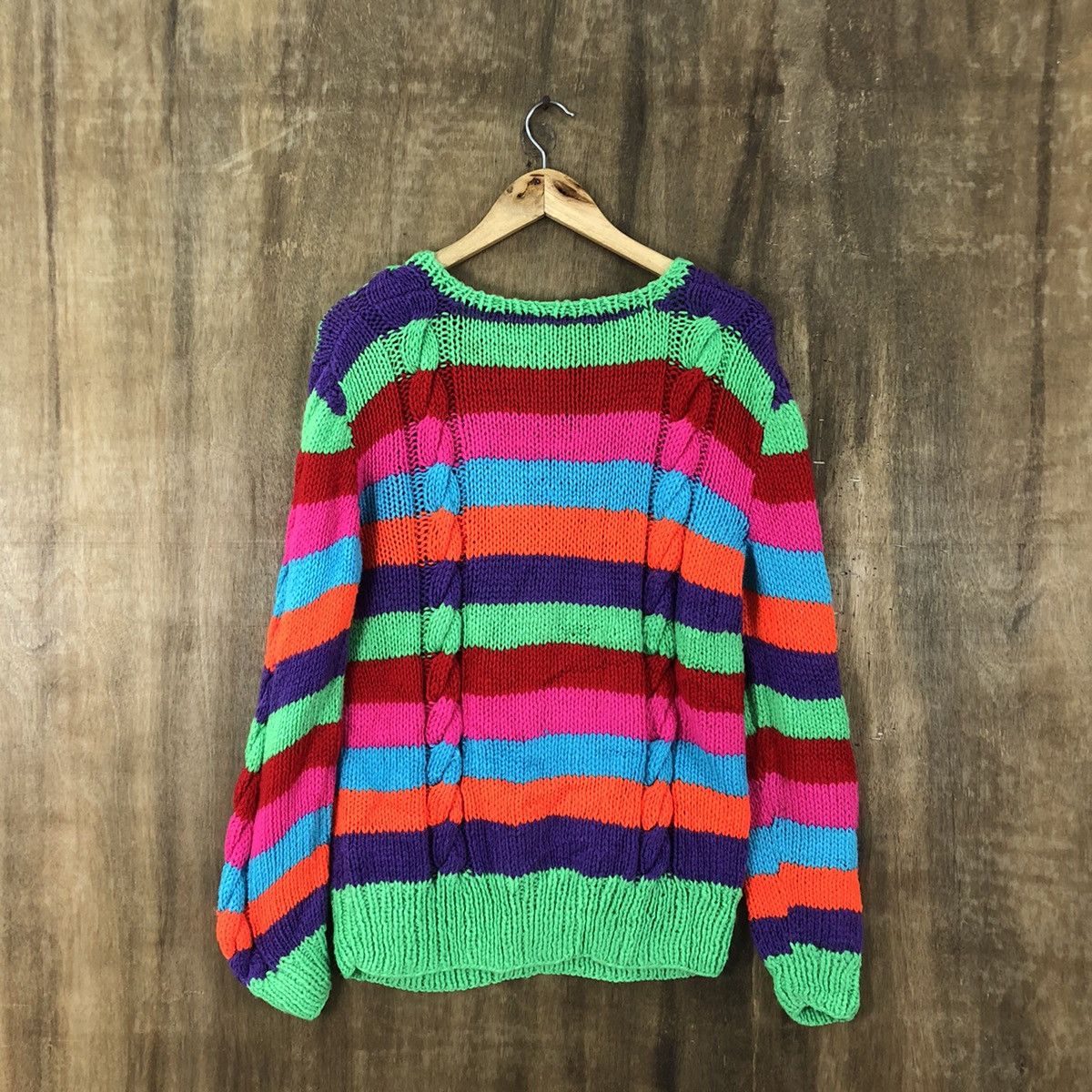 Handmade Handmade Multicolor Handknit Knitwear #039 Size US M / EU 48-50 / 2 - 5 Thumbnail