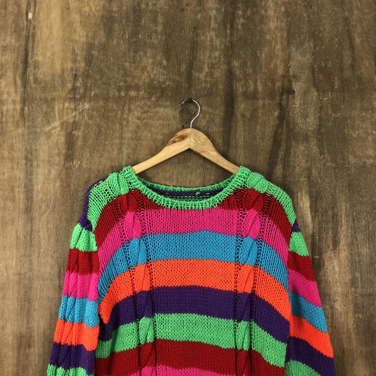 Handmade Handmade Multicolor Handknit Knitwear #039 Size US M / EU 48-50 / 2 - 2 Thumbnail