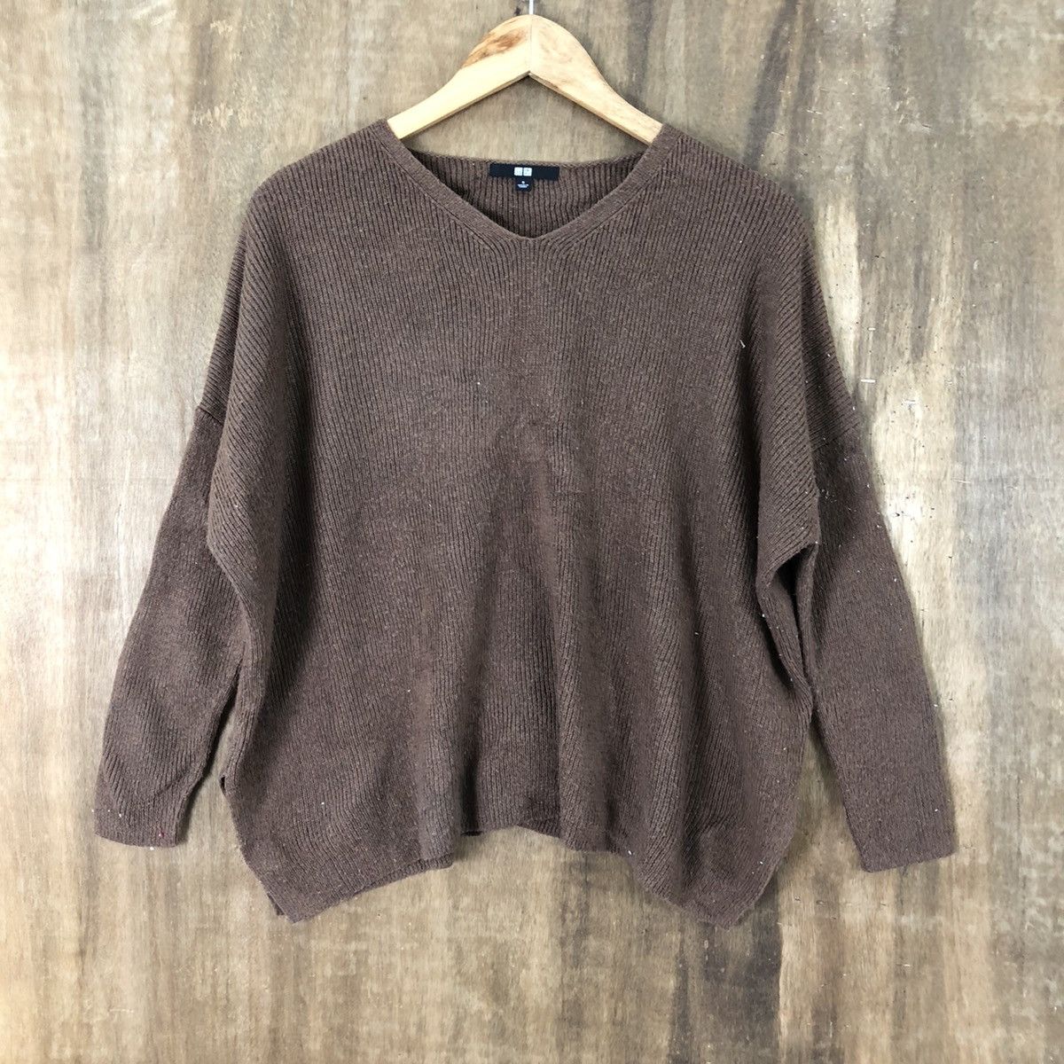Japanese Brand VINTAGE JAPANESE Faded Brown Baggy knitwear Sweater #050 Size US L / EU 52-54 / 3 - 3 Thumbnail