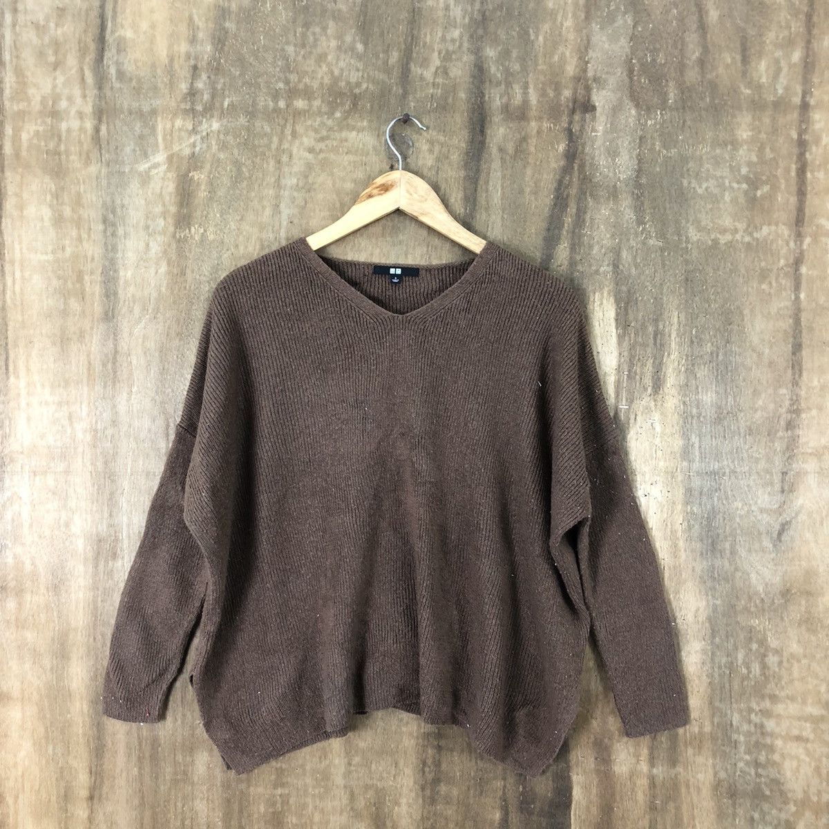 Japanese Brand VINTAGE JAPANESE Faded Brown Baggy knitwear Sweater #050 Size US L / EU 52-54 / 3 - 1 Thumbnail