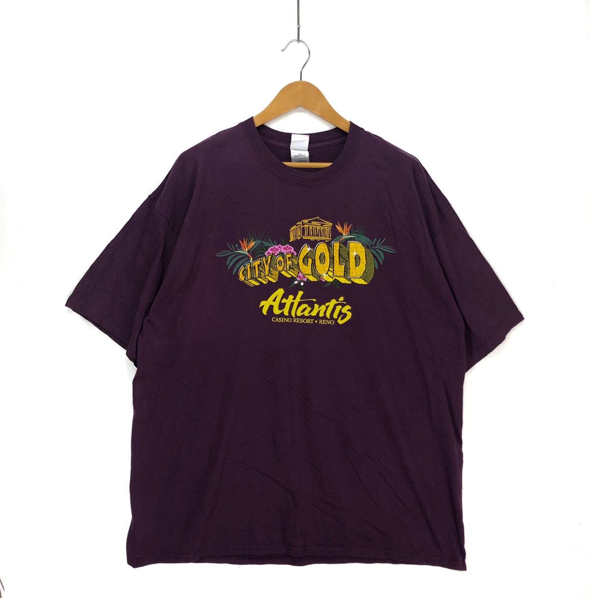 Gildan CITY Of GOLD Atlantis Casino Resort T Shirt #1237-43 Size US XXL / EU 58 / 5 - 1 Thumbnail