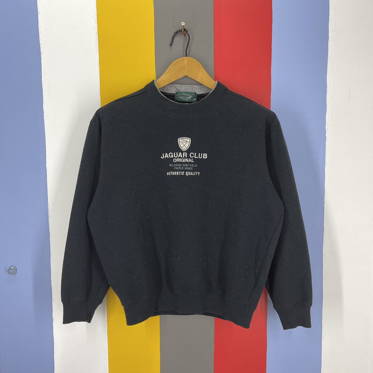 Japanese Brand JAGUAR CLUB Crew Neck Sweatshirt #1107/AM Size US M / EU 48-50 / 2 - 1 Thumbnail