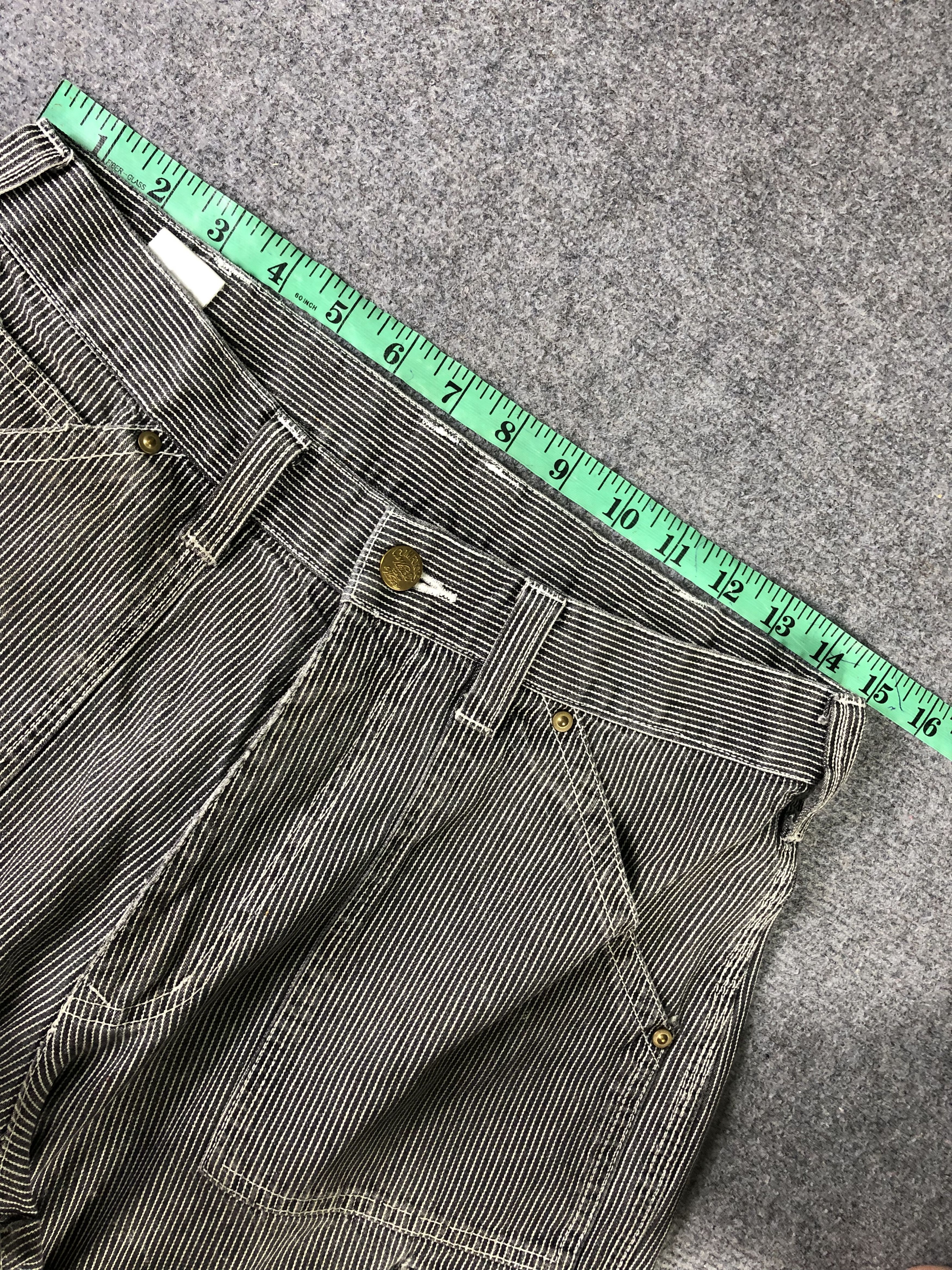 Japanese Brand Dog Man Hickory Striped Cargo Pants Size US 30 / EU 46 - 6 Thumbnail