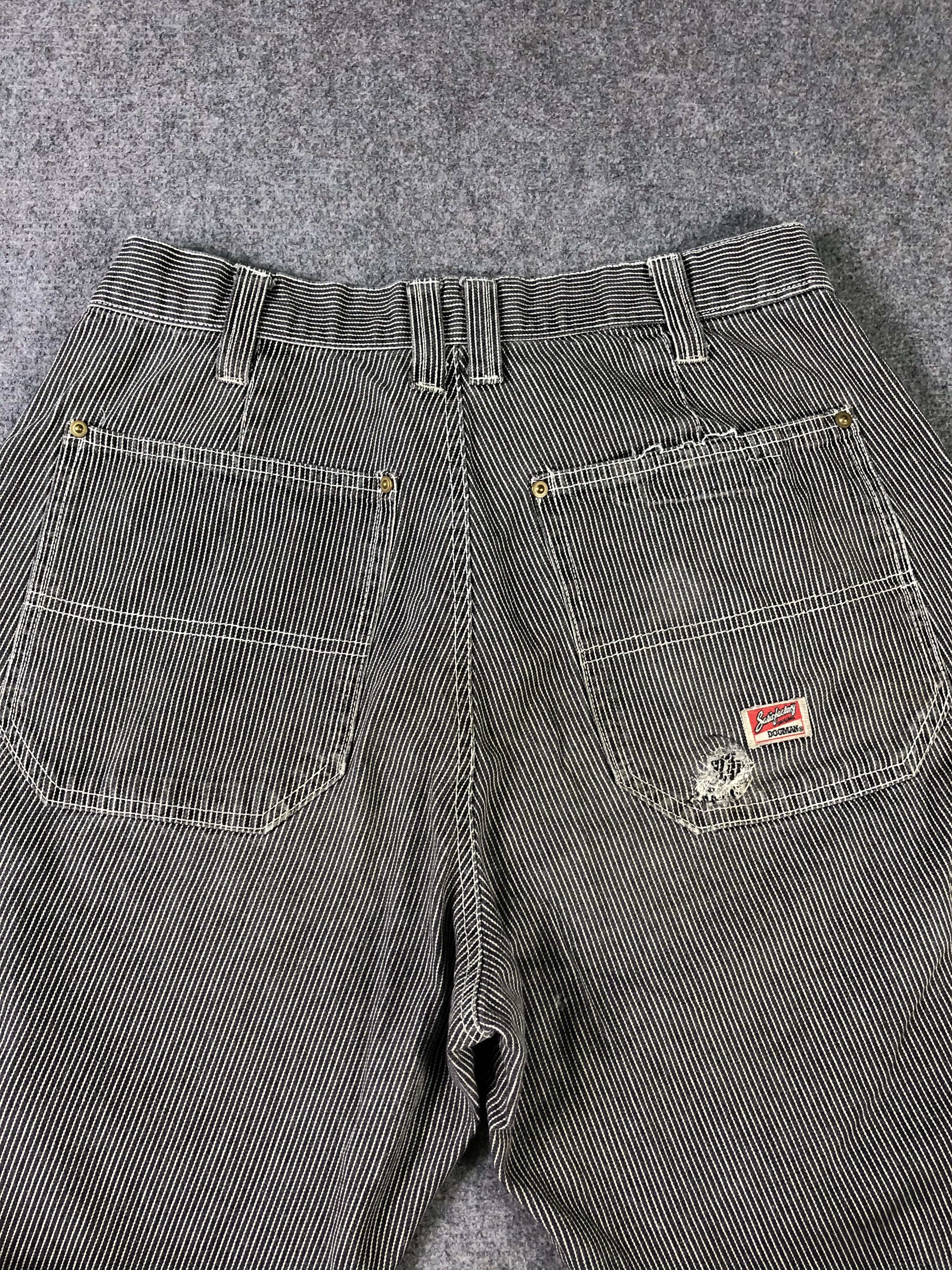 Japanese Brand Dog Man Hickory Striped Cargo Pants Size US 30 / EU 46 - 11 Thumbnail