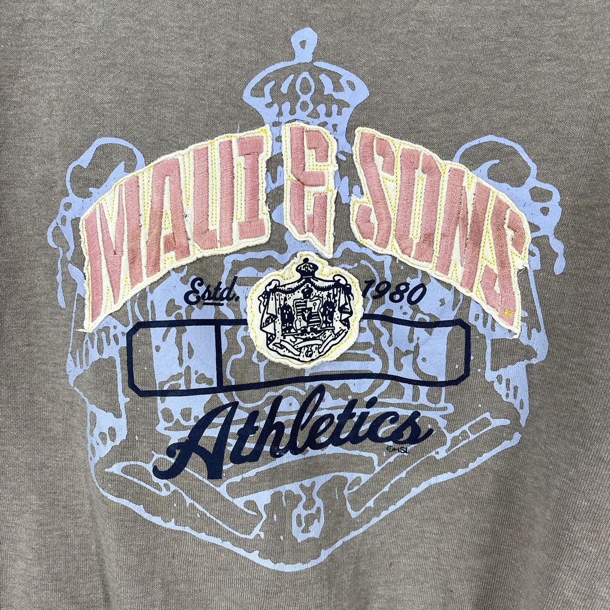Maui and Sons MAUI & SONS Custom Crop Sweatshirt #1261/AR Size L / US 10 / IT 46 - 3 Thumbnail