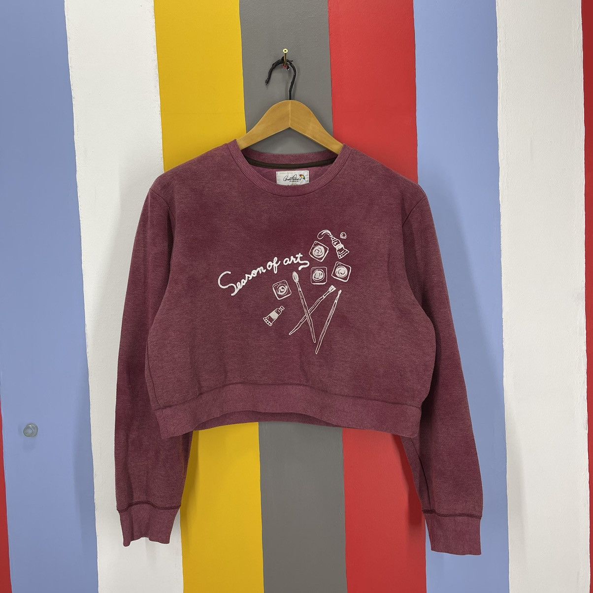 Japanese Brand ARNOLD PALMER Custom Crop Women Sweatshirt #1262/AR Size M / US 6-8 / IT 42-44 - 1 Thumbnail