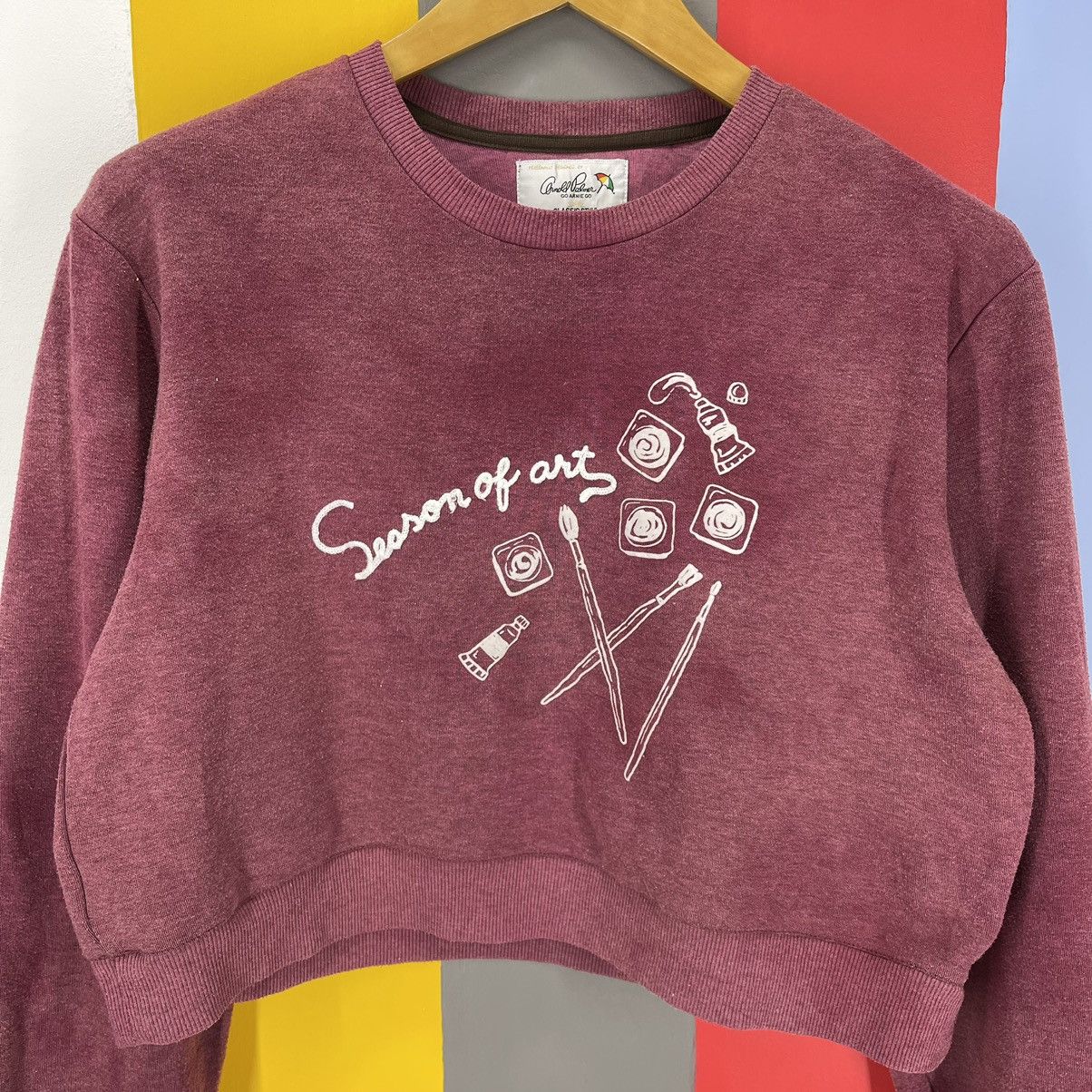Japanese Brand ARNOLD PALMER Custom Crop Women Sweatshirt #1262/AR Size M / US 6-8 / IT 42-44 - 2 Thumbnail
