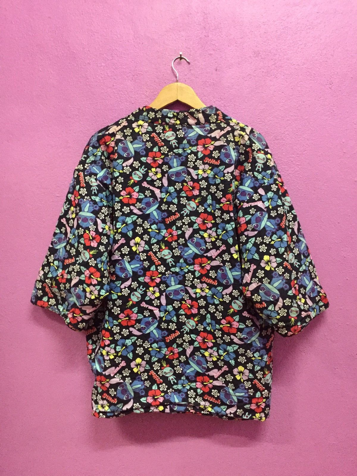 Disney Vintage 90’s Lilo & Stitch Fullprints Kimono Size L Size 38L - 2 Thumbnail