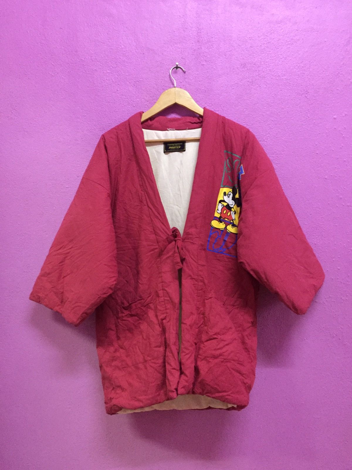 Disney Vintage 90’s Mickey Mouse Kimono Size 38R - 2 Thumbnail