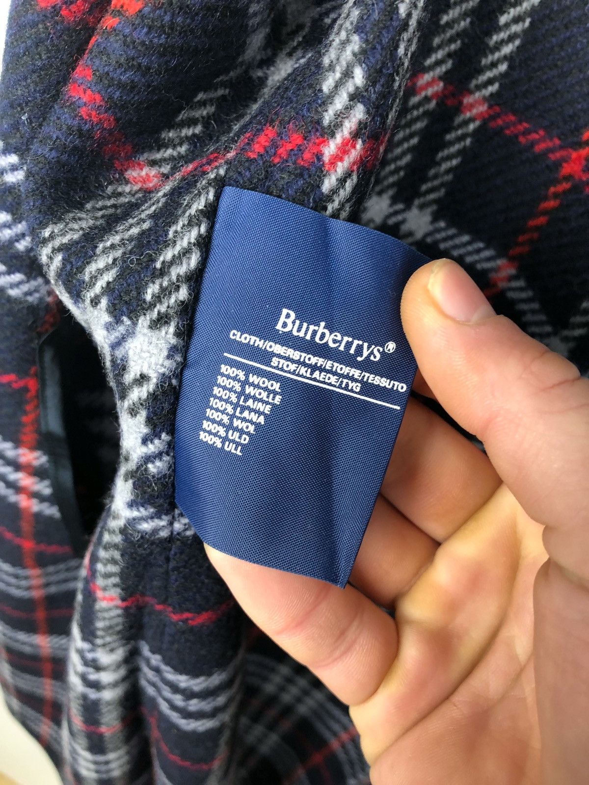 Burberry × Vintage Vintage Burberry wool lining for coat trench jacket Size US XL / EU 56 / 4 - 5 Thumbnail