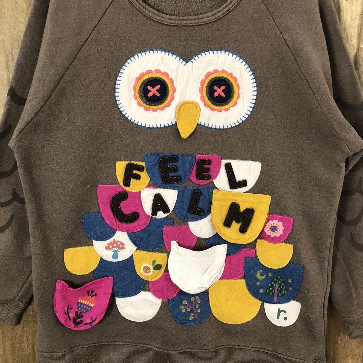 Japanese Brand RARE 💥 Owl bird BROWN SWEATSHIRT Size US M / EU 48-50 / 2 - 4 Thumbnail