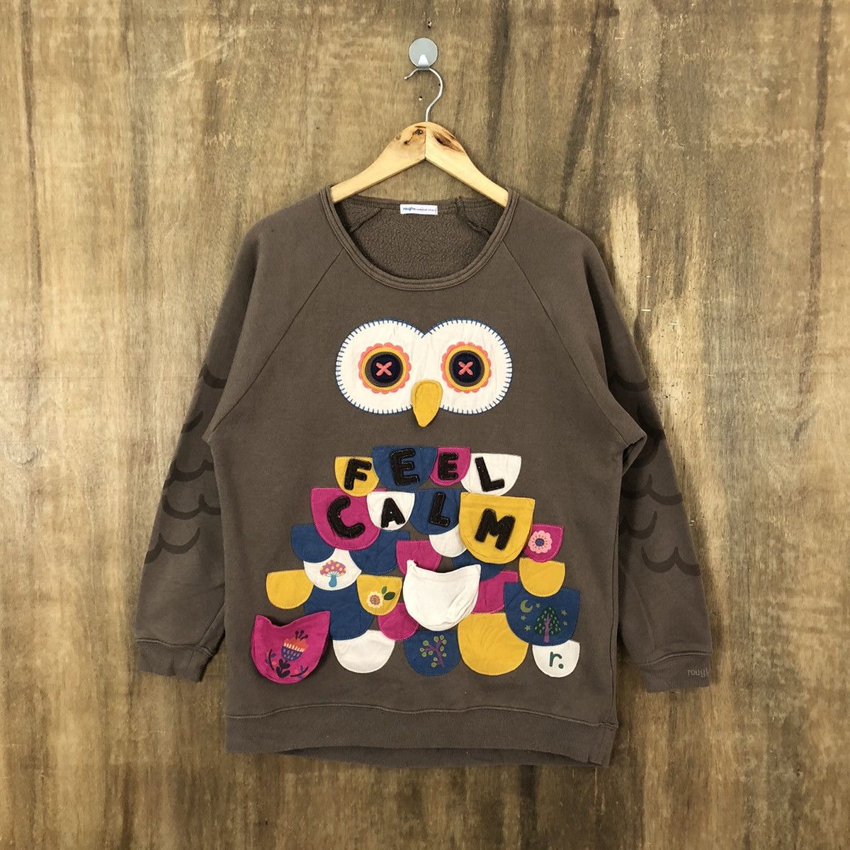 Japanese Brand RARE 💥 Owl bird BROWN SWEATSHIRT Size US M / EU 48-50 / 2 - 1 Thumbnail