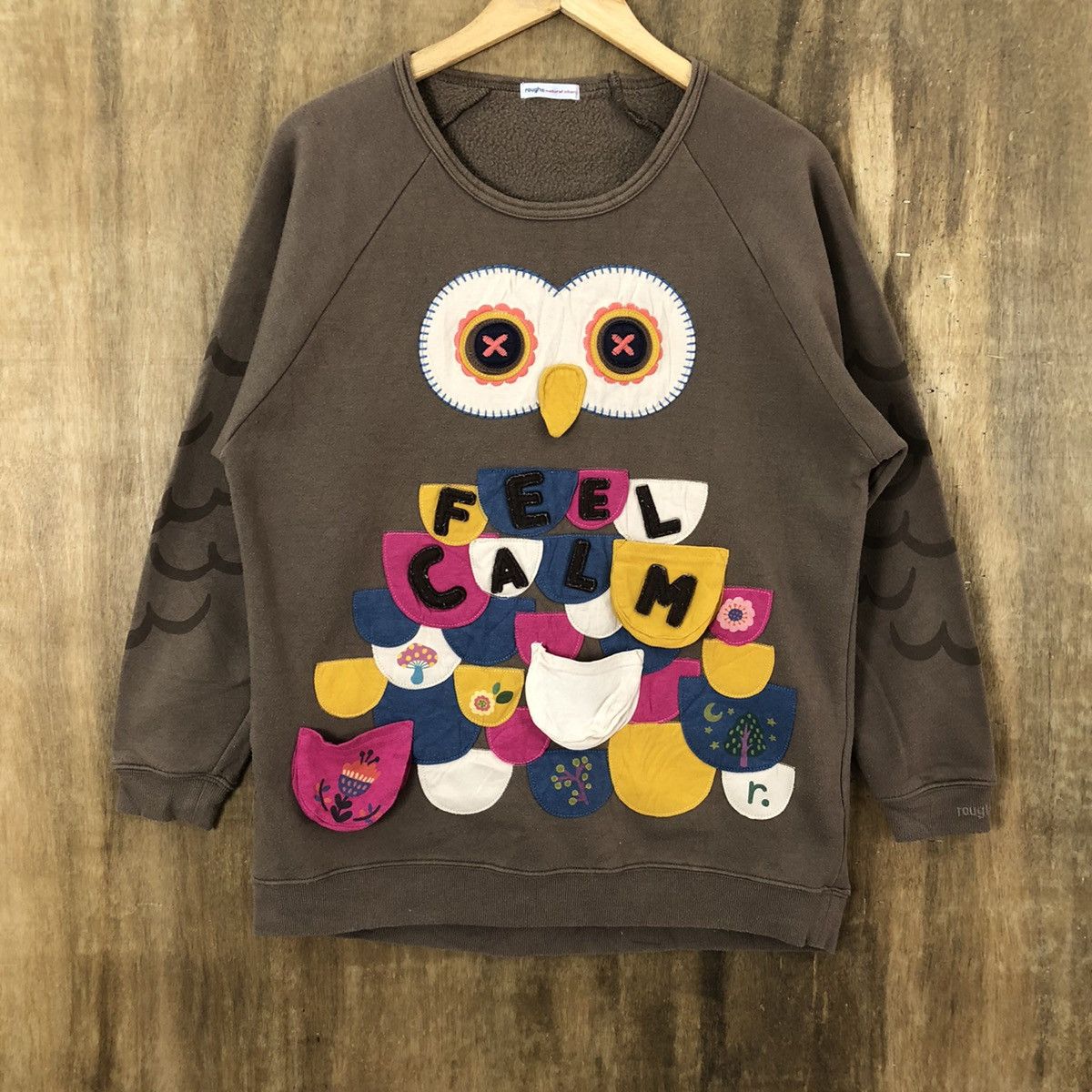 Japanese Brand RARE 💥 Owl bird BROWN SWEATSHIRT Size US M / EU 48-50 / 2 - 3 Thumbnail