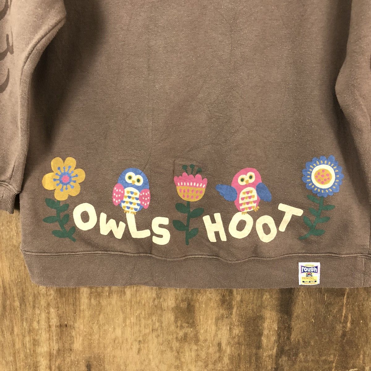 Japanese Brand RARE 💥 Owl bird BROWN SWEATSHIRT Size US M / EU 48-50 / 2 - 9 Thumbnail