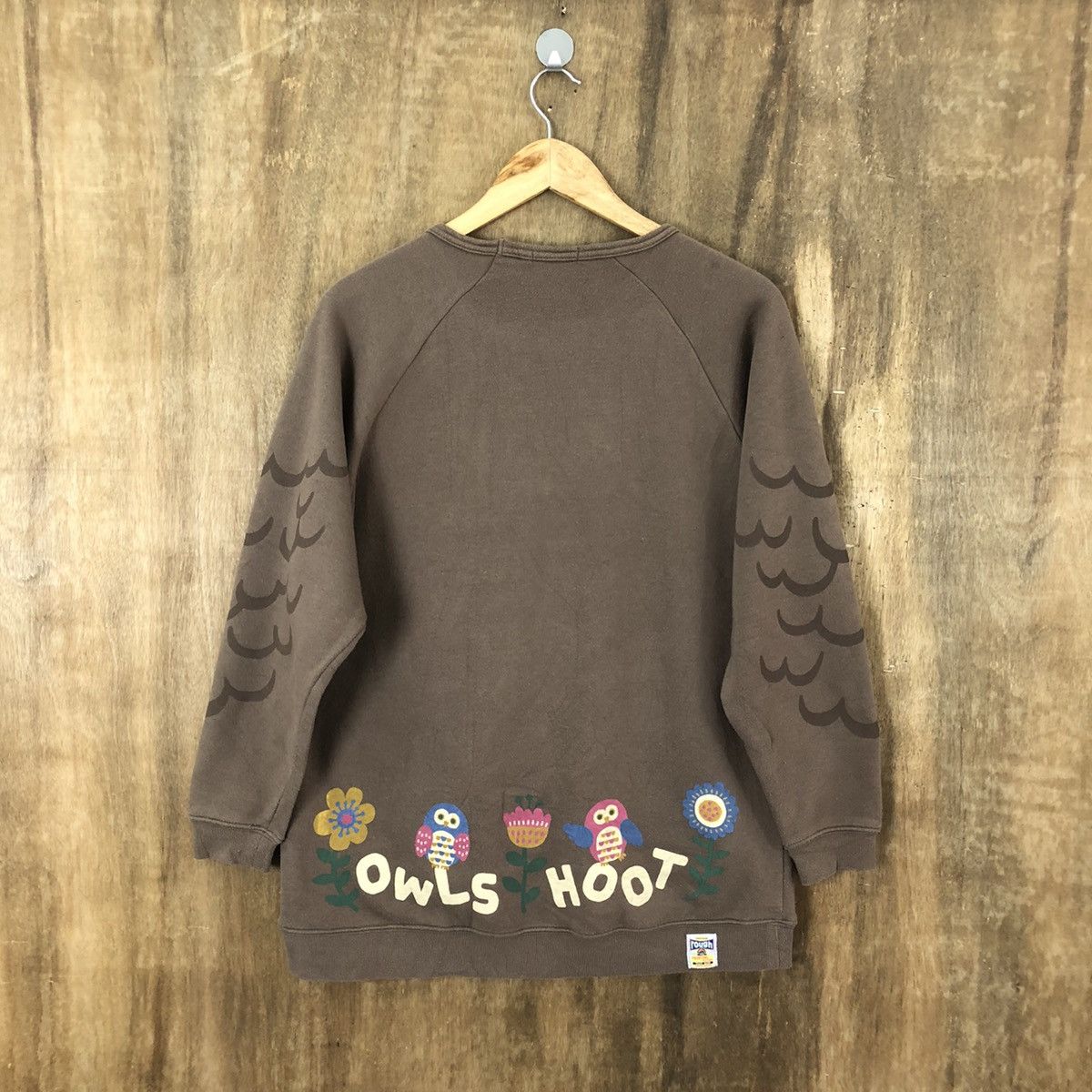 Japanese Brand RARE 💥 Owl bird BROWN SWEATSHIRT Size US M / EU 48-50 / 2 - 8 Thumbnail