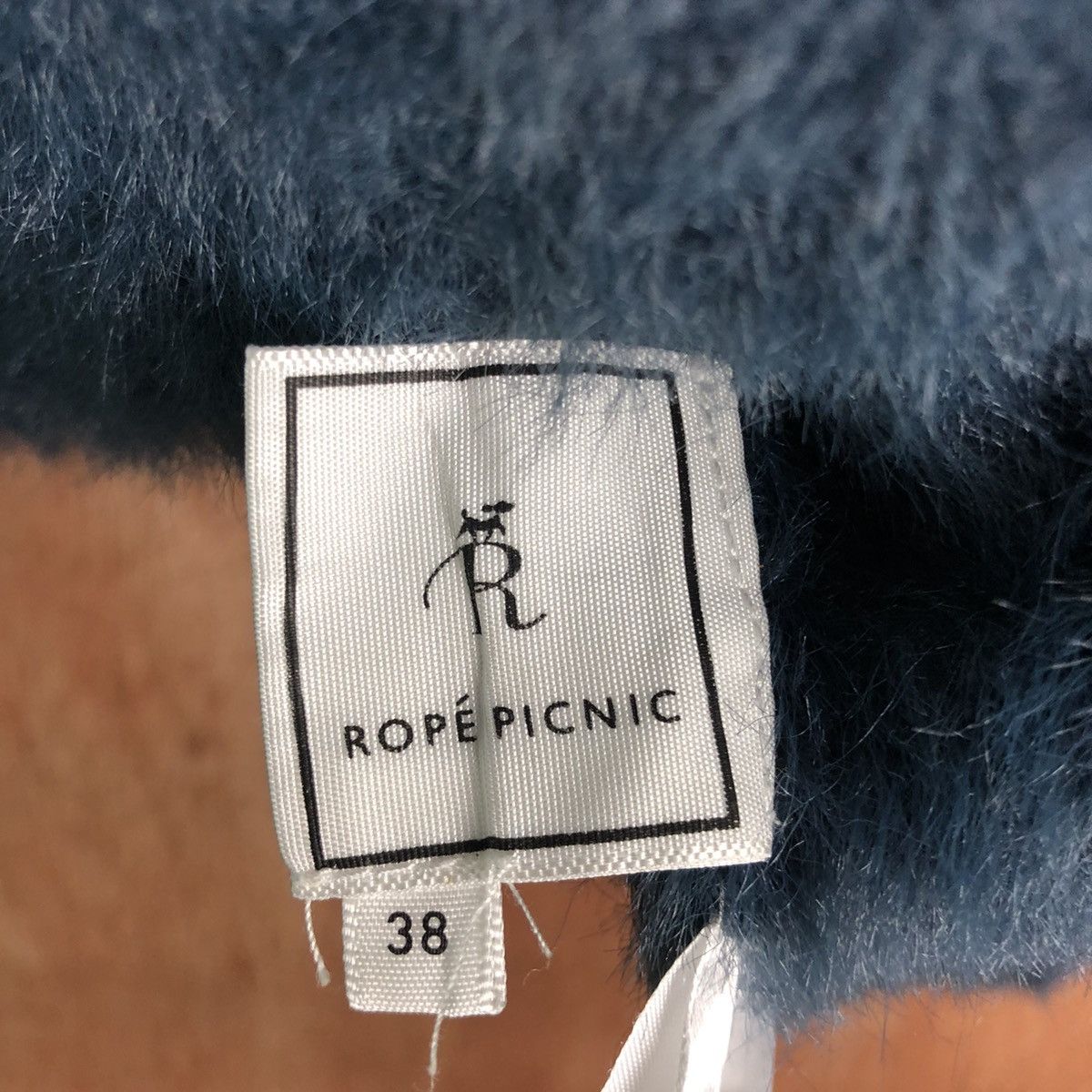 Aran Isles Knitwear Rope Picnic Dark Blue Mohair Shag Shaggy Cardigan Size US S / EU 44-46 / 1 - 9 Thumbnail