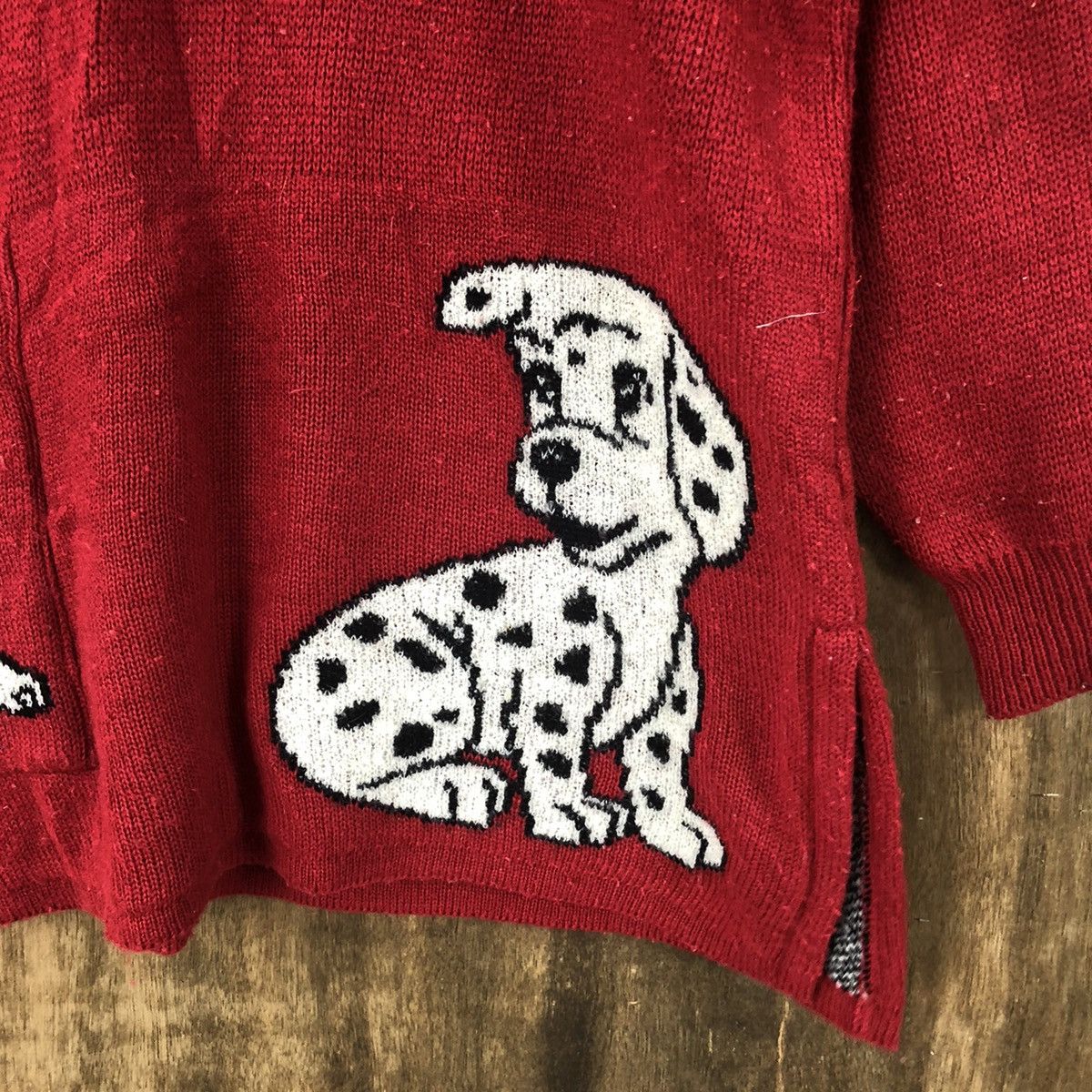 Aran Isles Knitwear Meilleur Dog Red Sweater Knitwear #002 Size US L / EU 52-54 / 3 - 5 Thumbnail